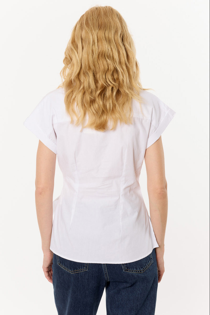 Shirt Top with Knot