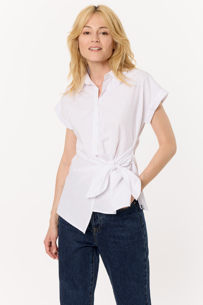 Shirt Top with Knot