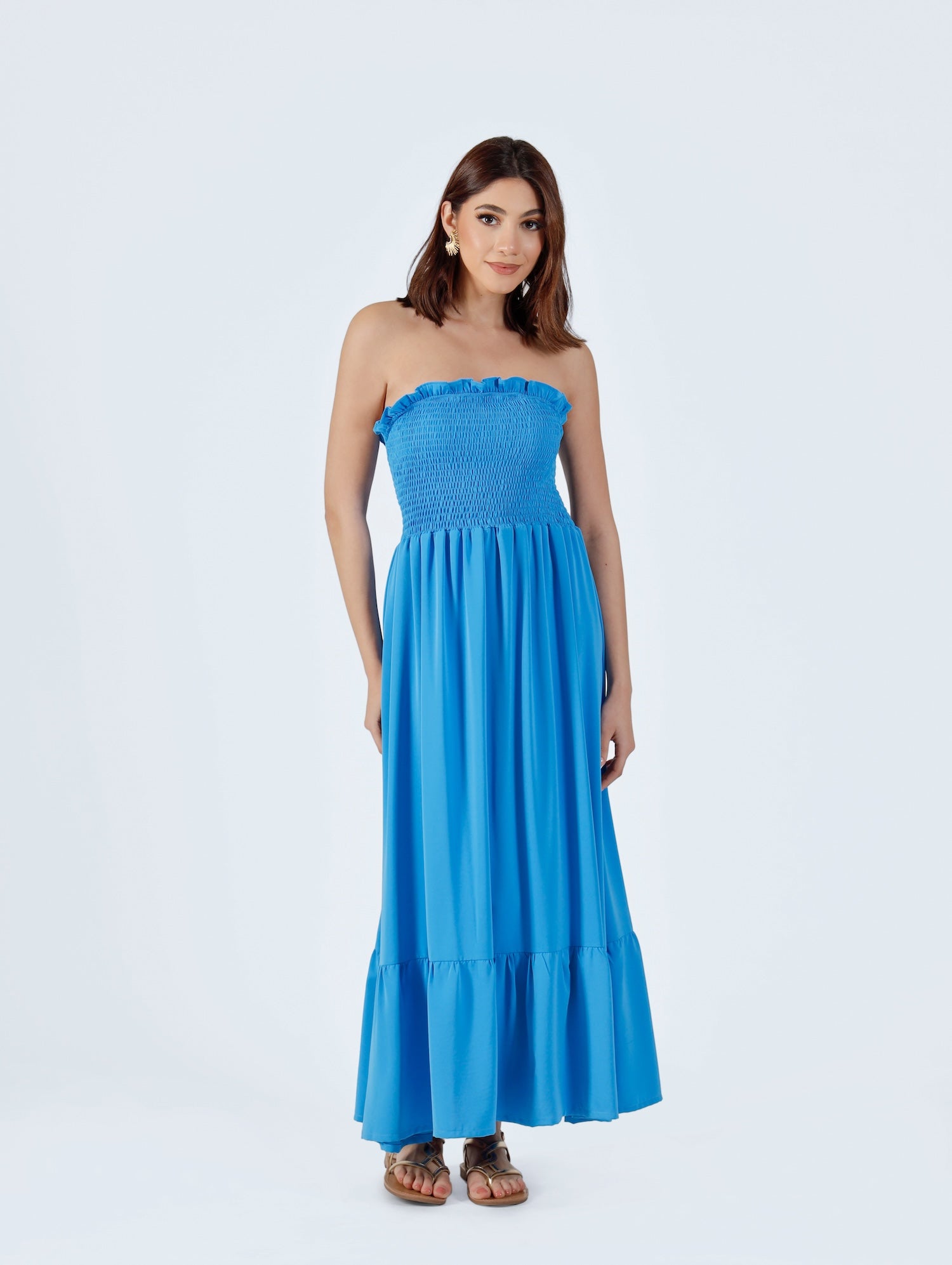 Jenny Midi Dress - Blue