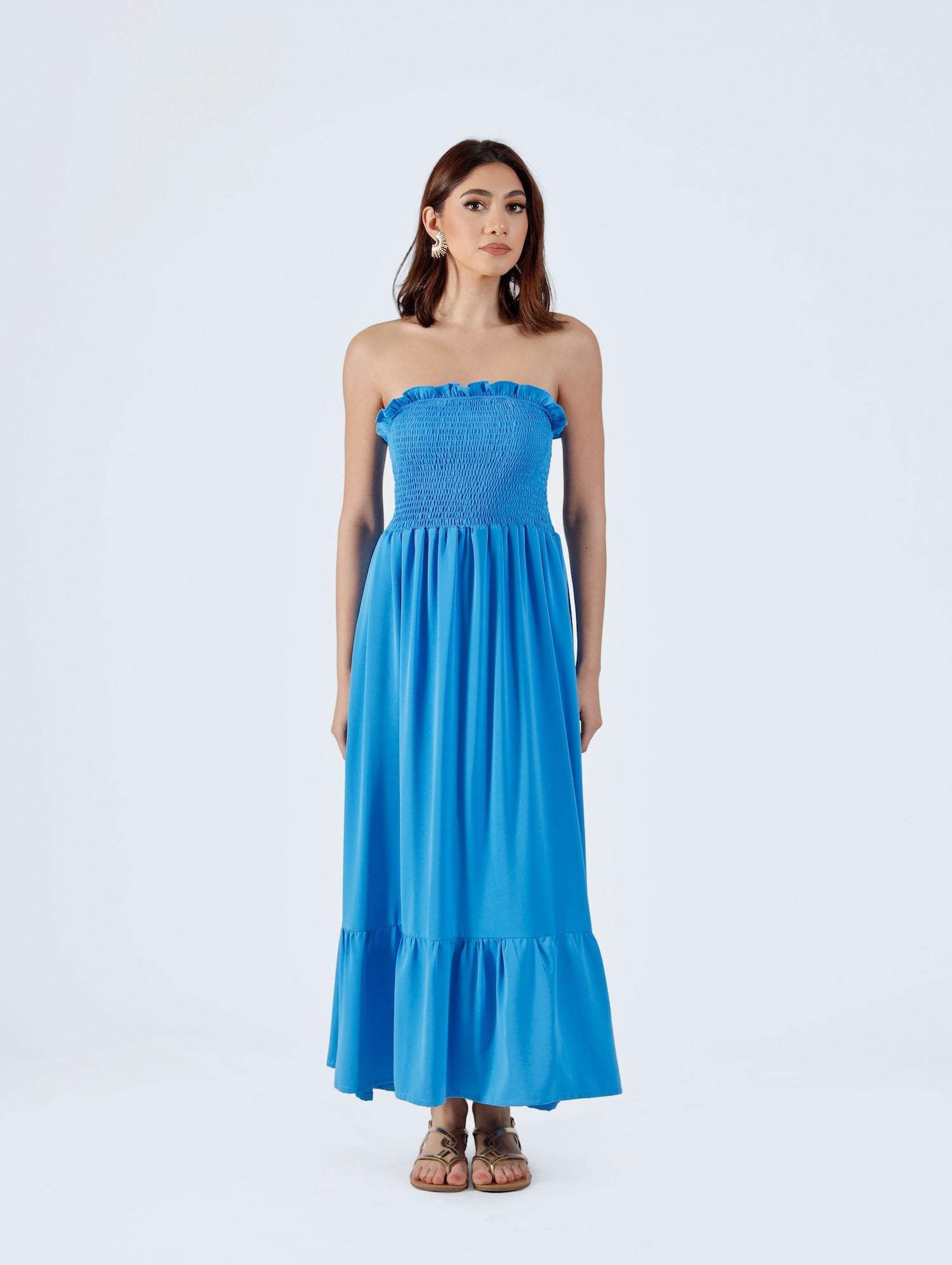 Jenny Midi Dress - Blue