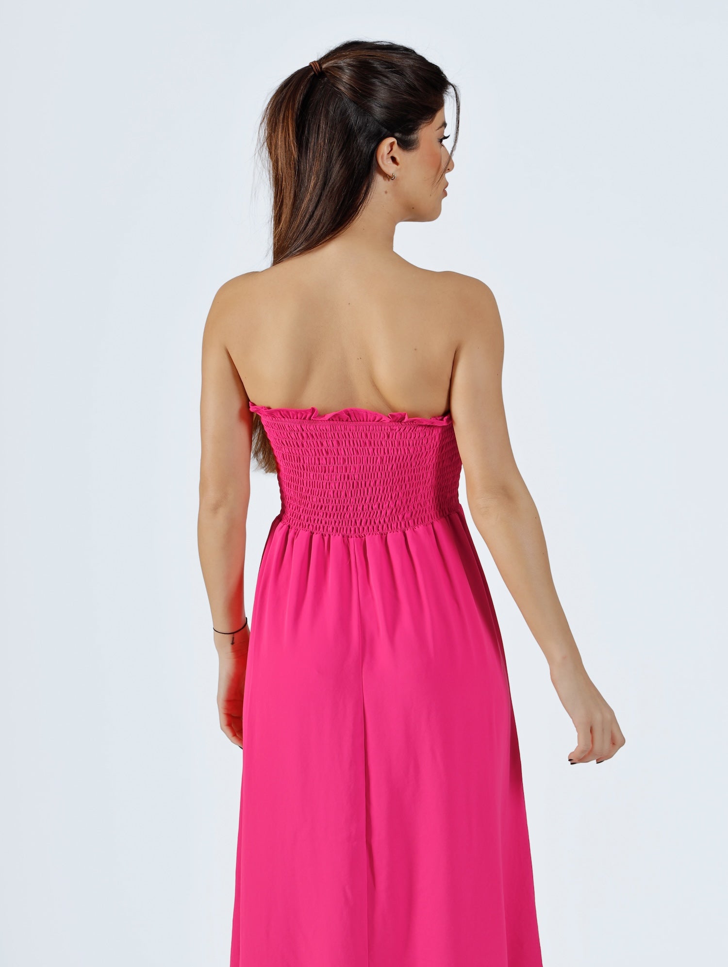 Jenny Midi Dress - Fuchsia