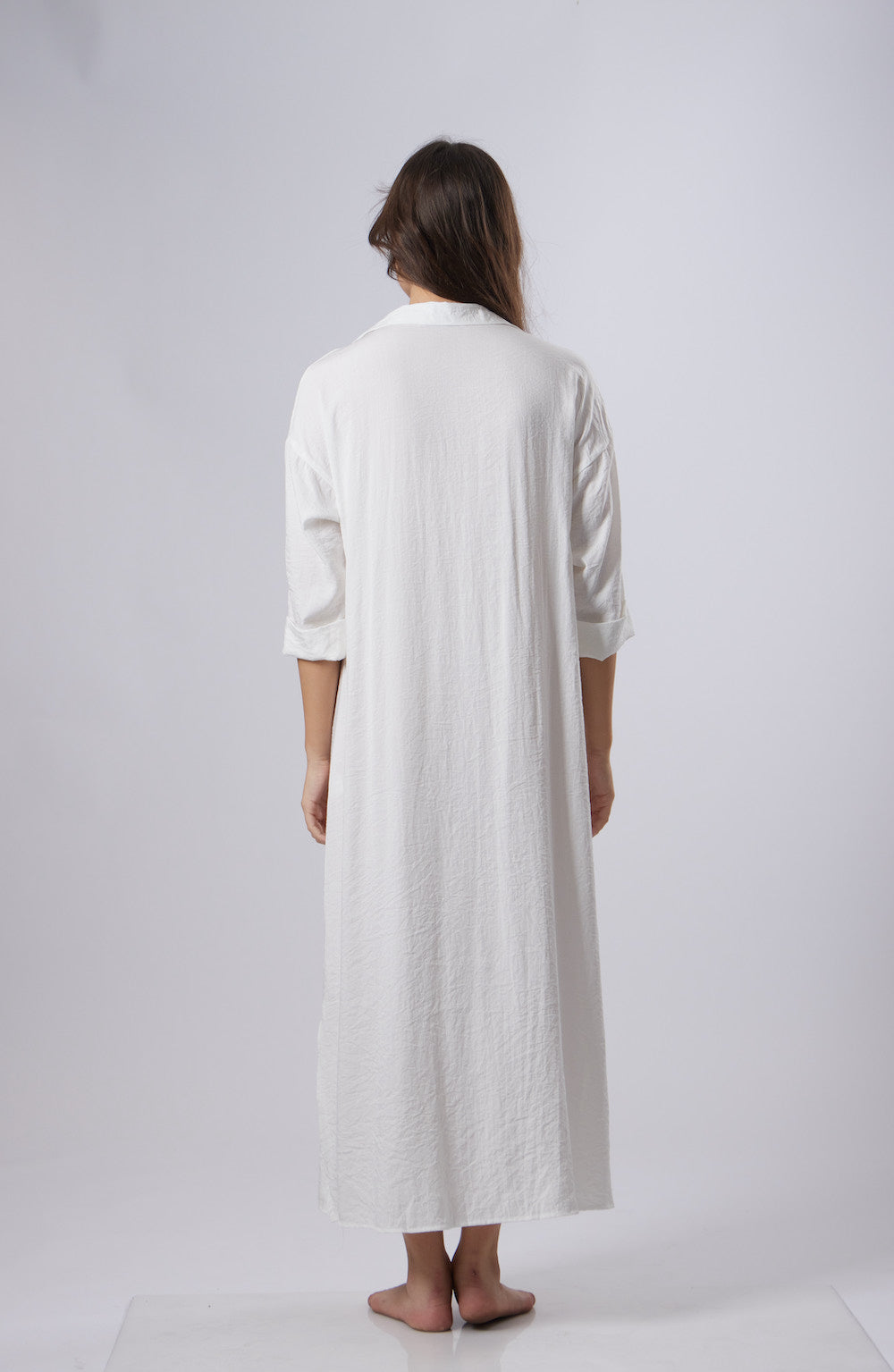 Ella Shirt Dress - White