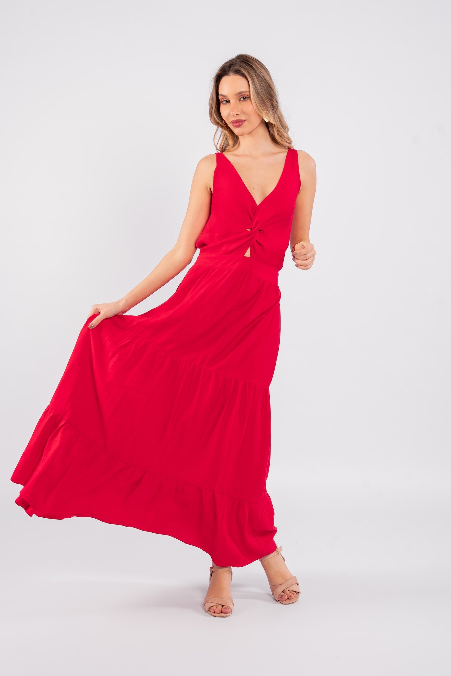 Adriana Maxi Dress - Red