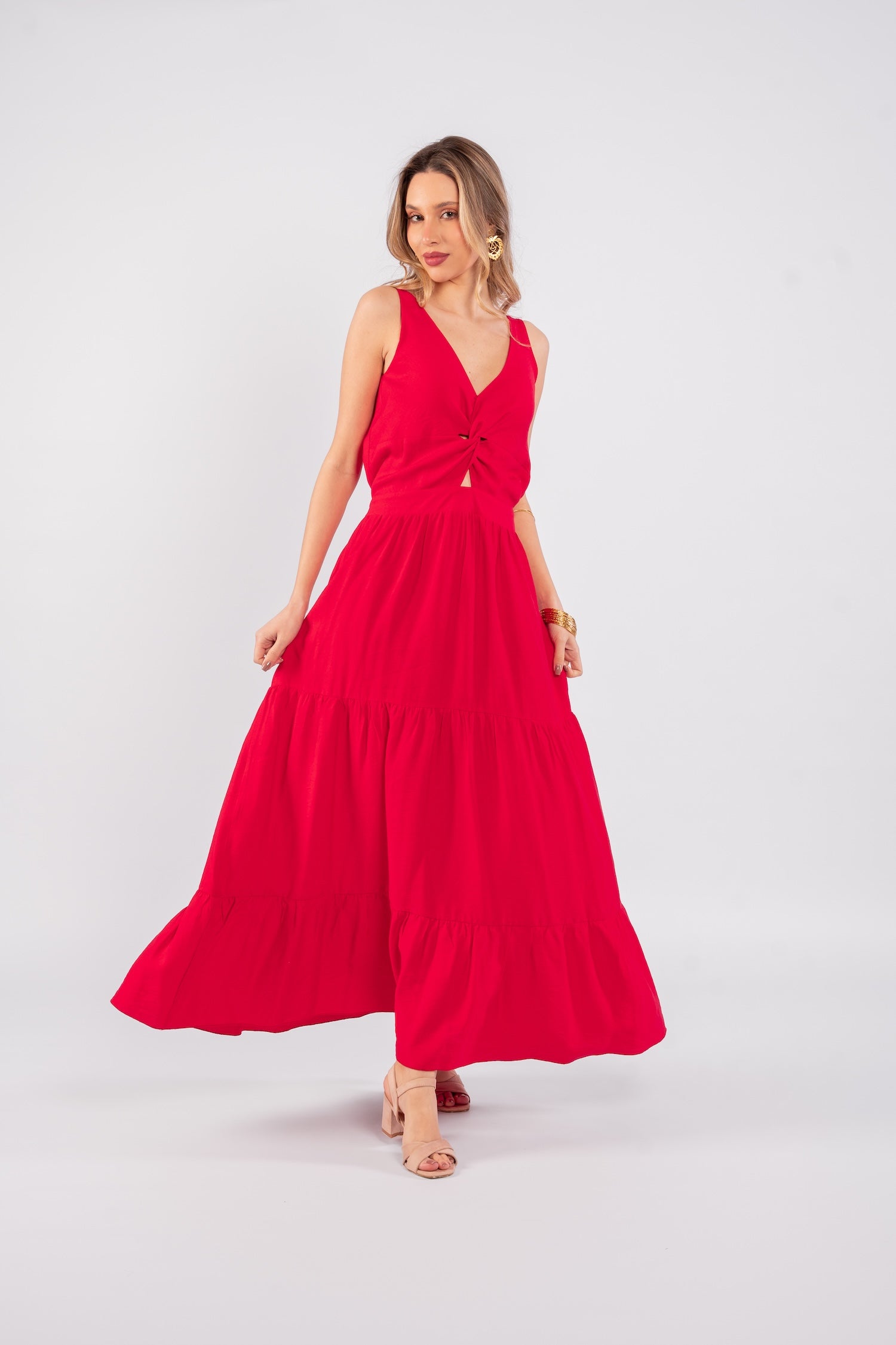 Adriana Maxi Dress - Red