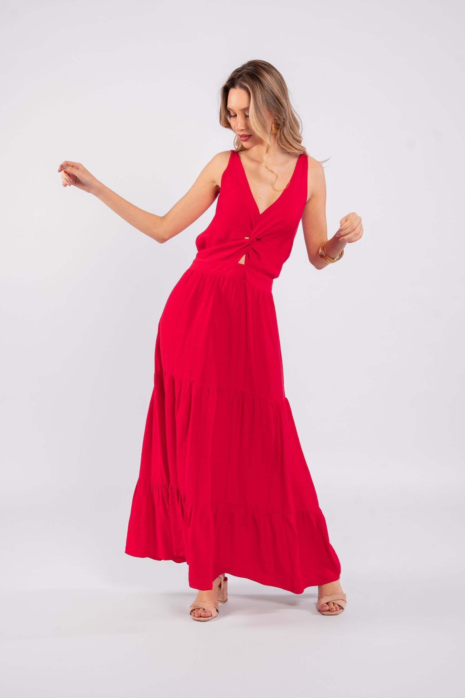 Adriana Maxi Dress - Red