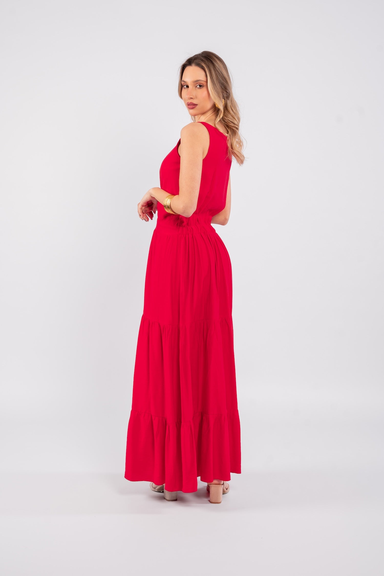 Adriana Maxi Dress - Red