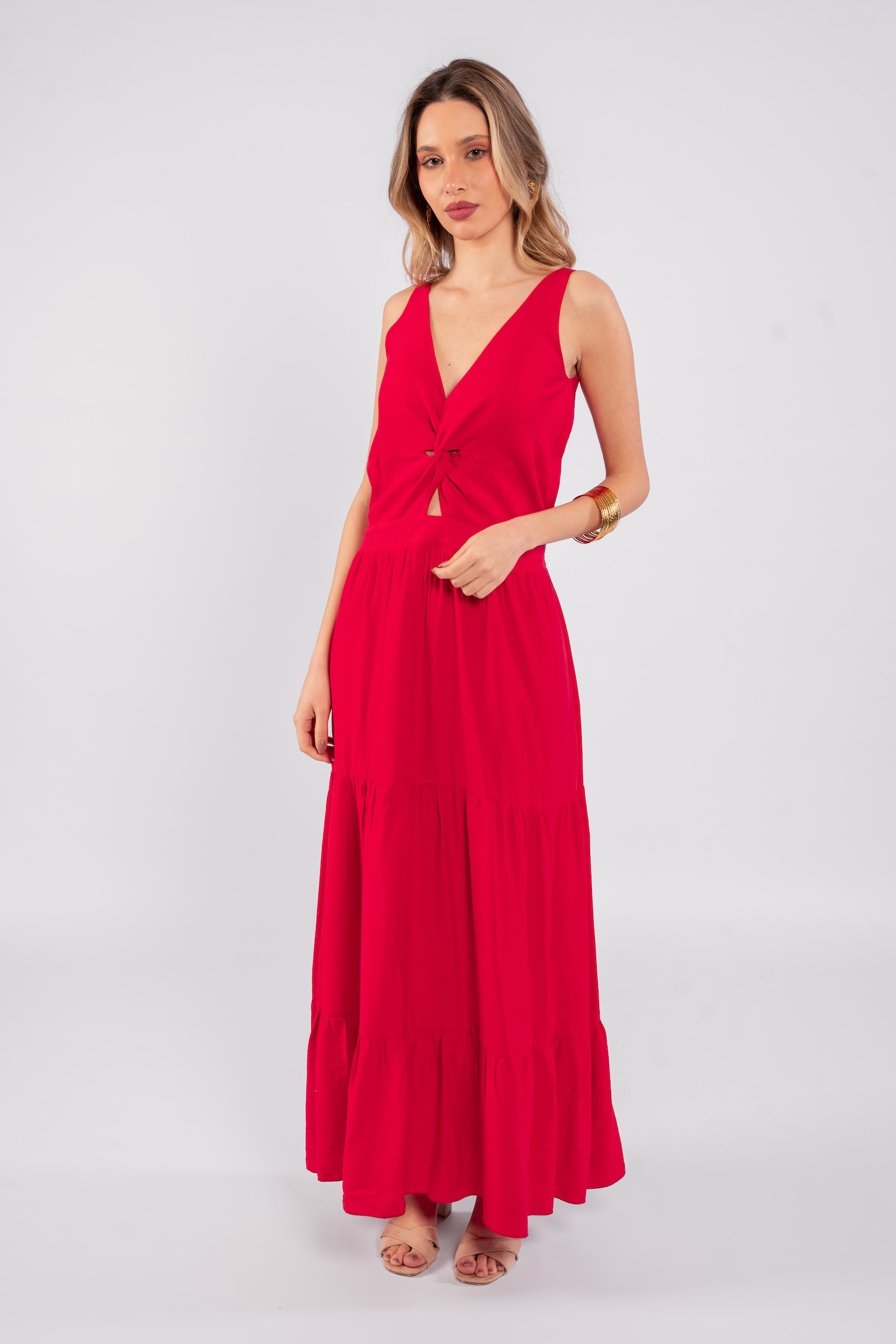 Adriana Maxi Dress - Red