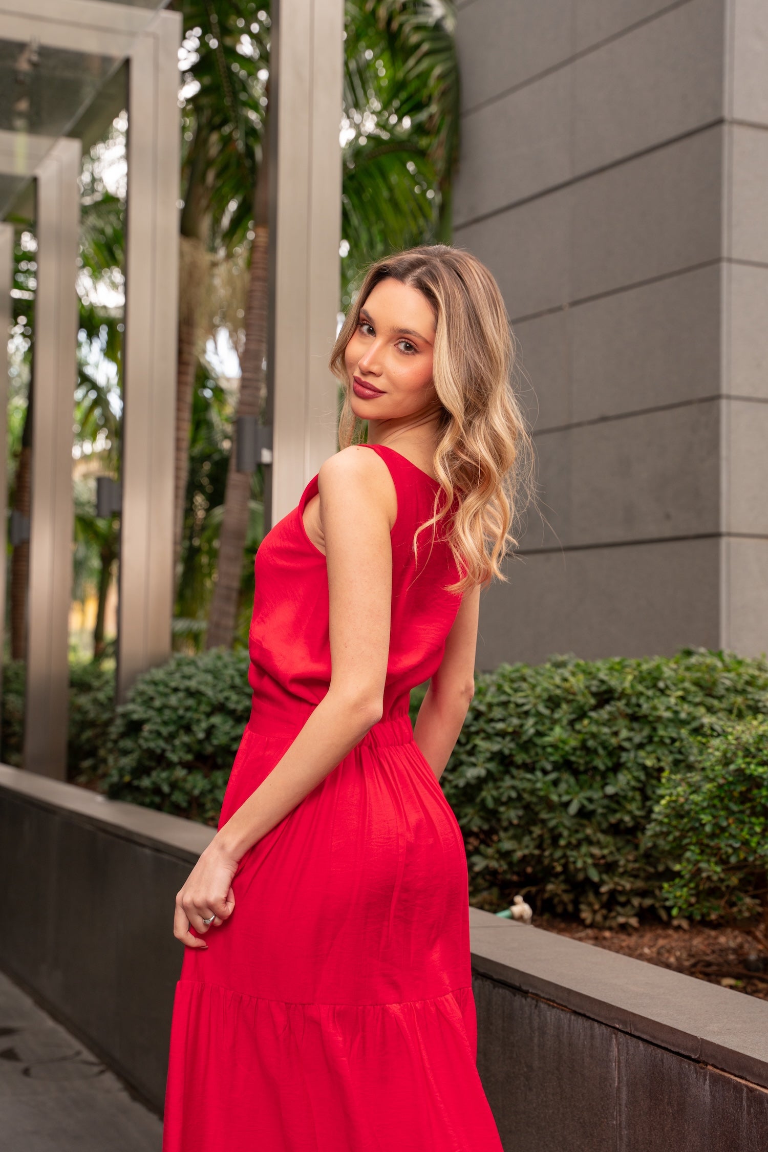 Adriana Maxi Dress - Red