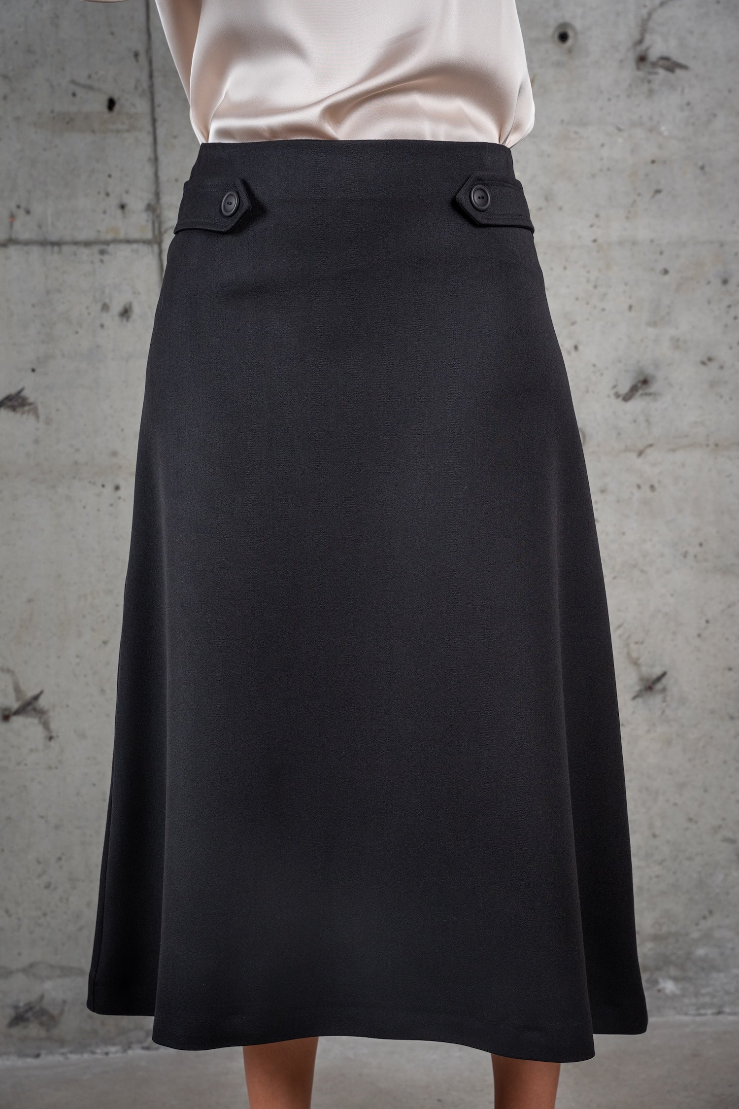 A-Line Midi Skirt