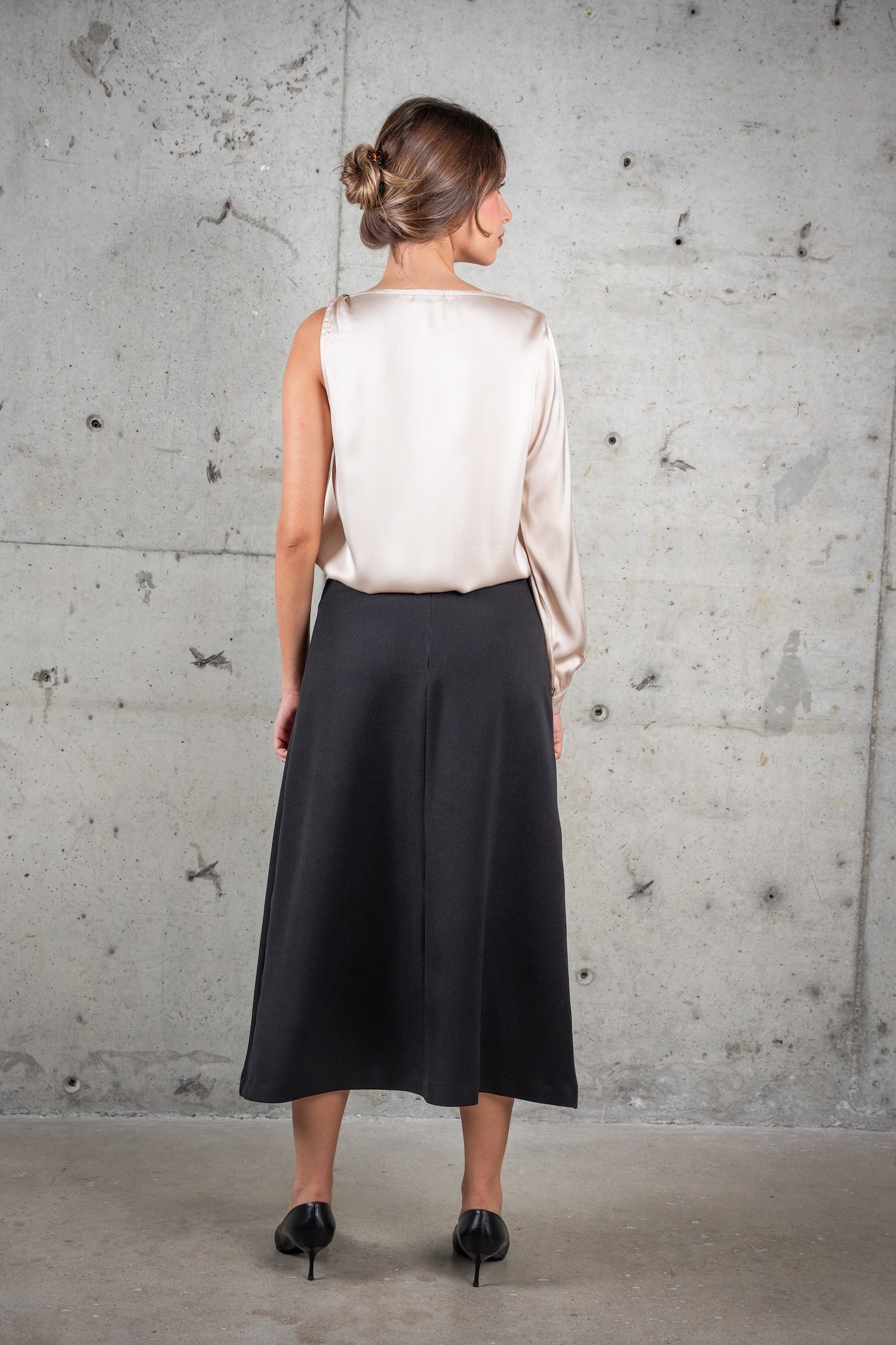 A-Line Midi Skirt