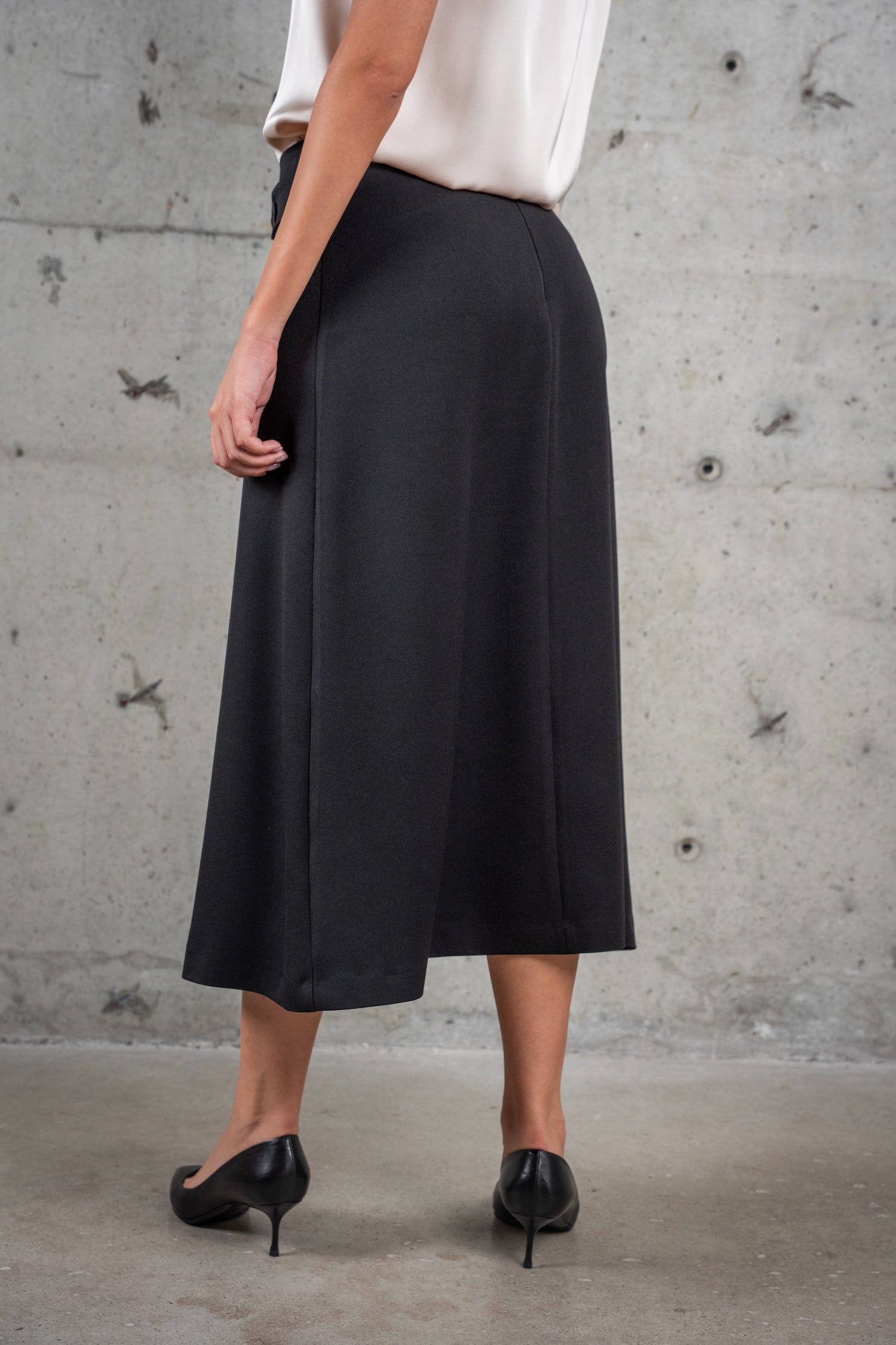 A-Line Midi Skirt