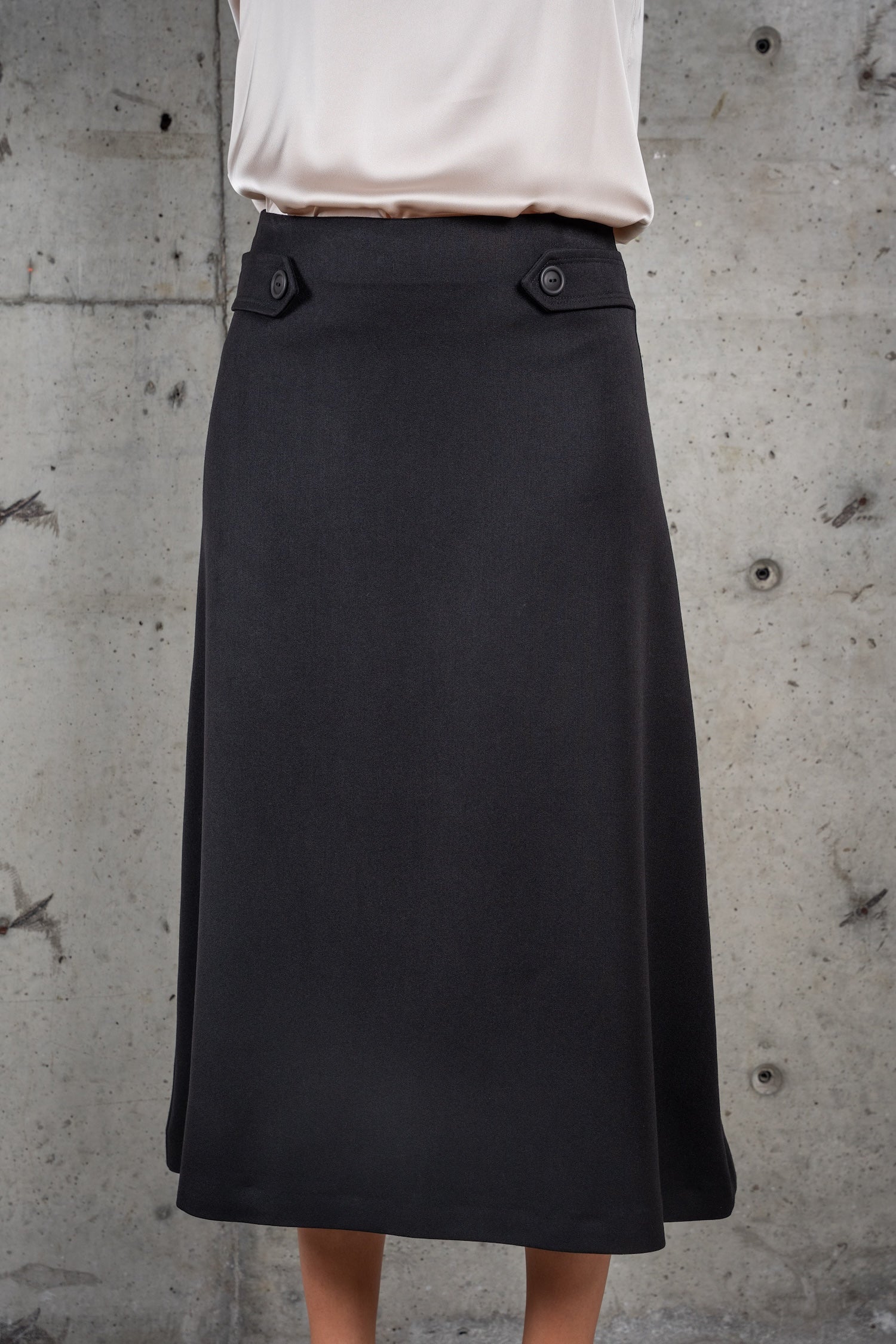 A-Line Midi Skirt