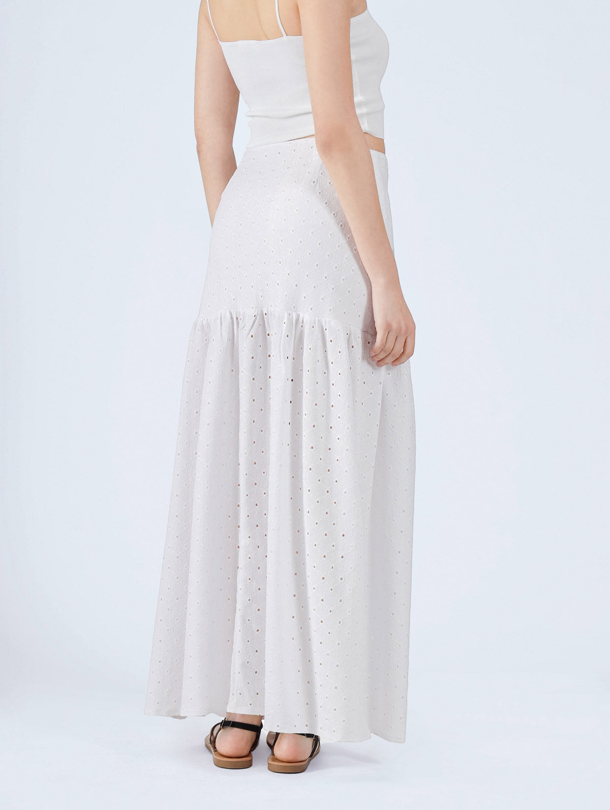 Juliet Maxi Skirt White