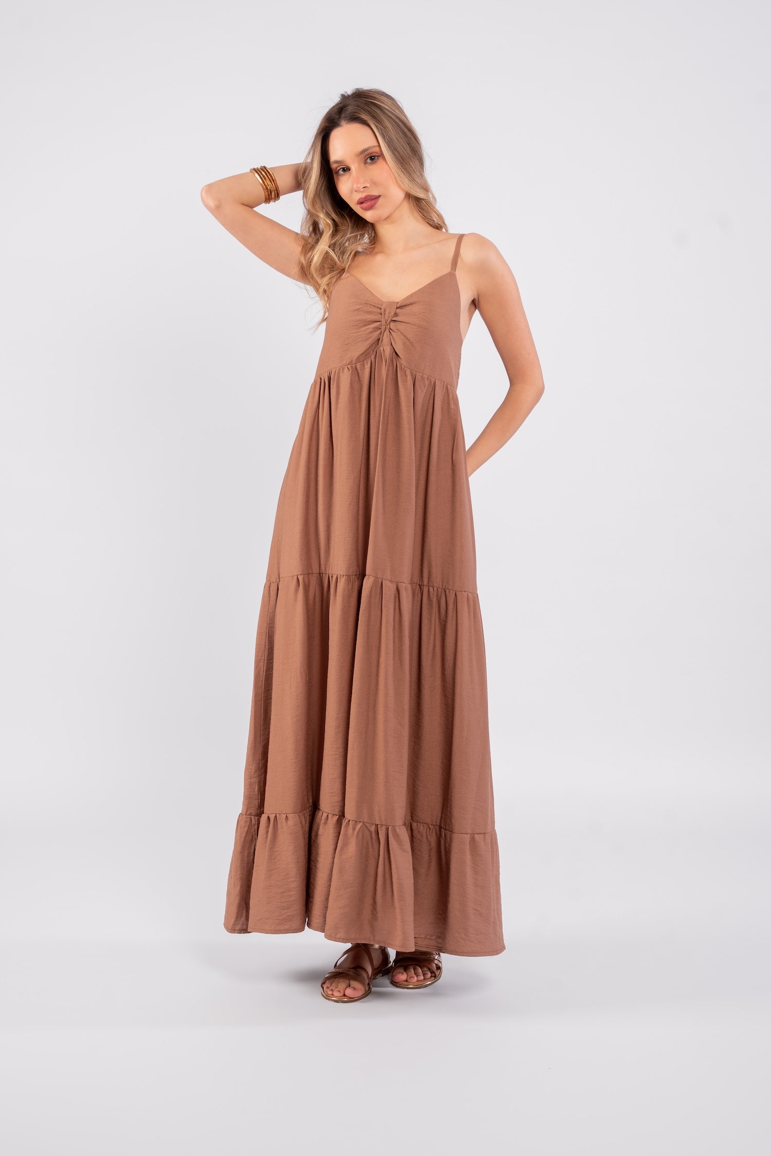 Leny Maxi Dress - Brown