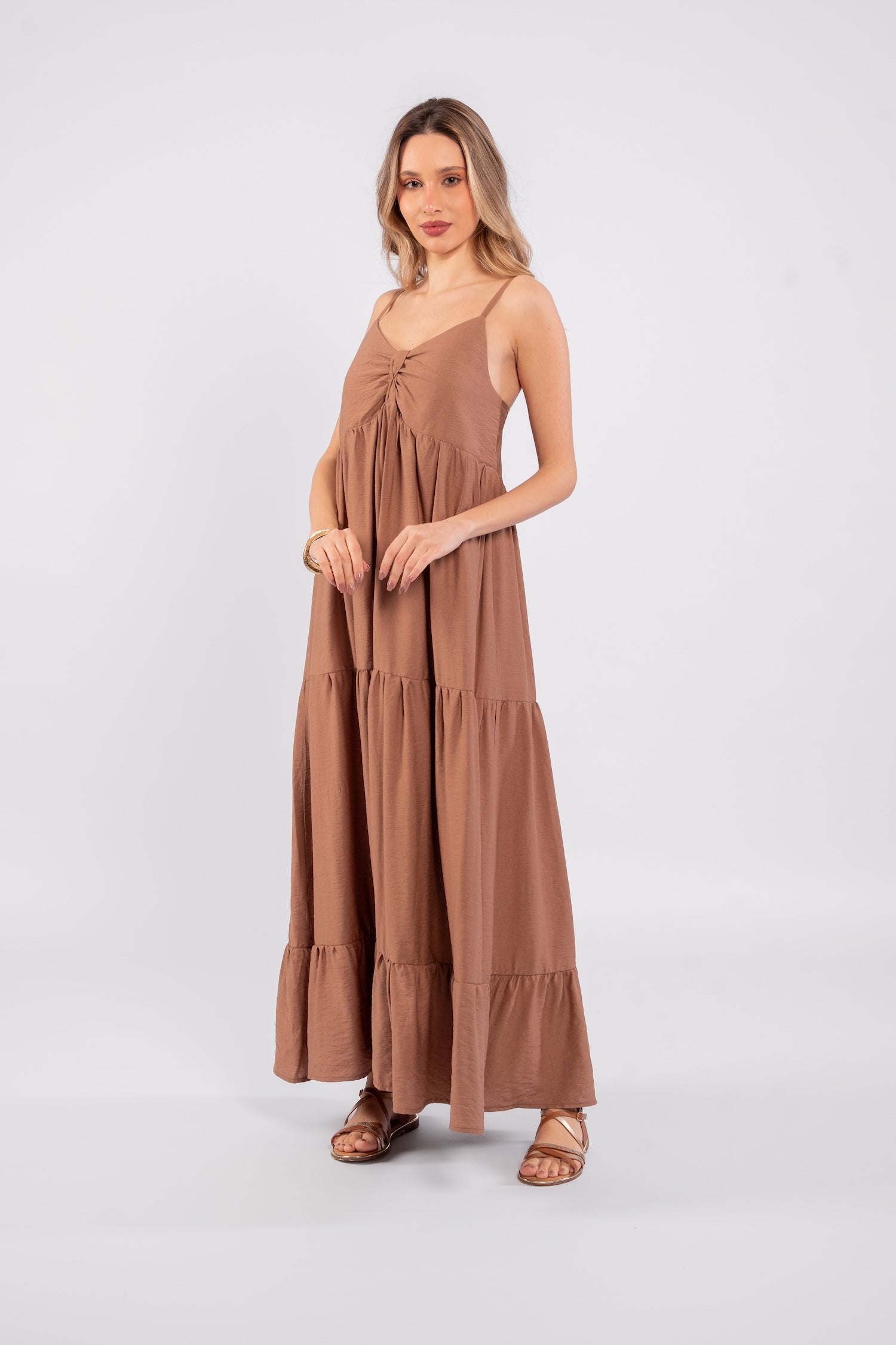 Leny Maxi Dress - Brown