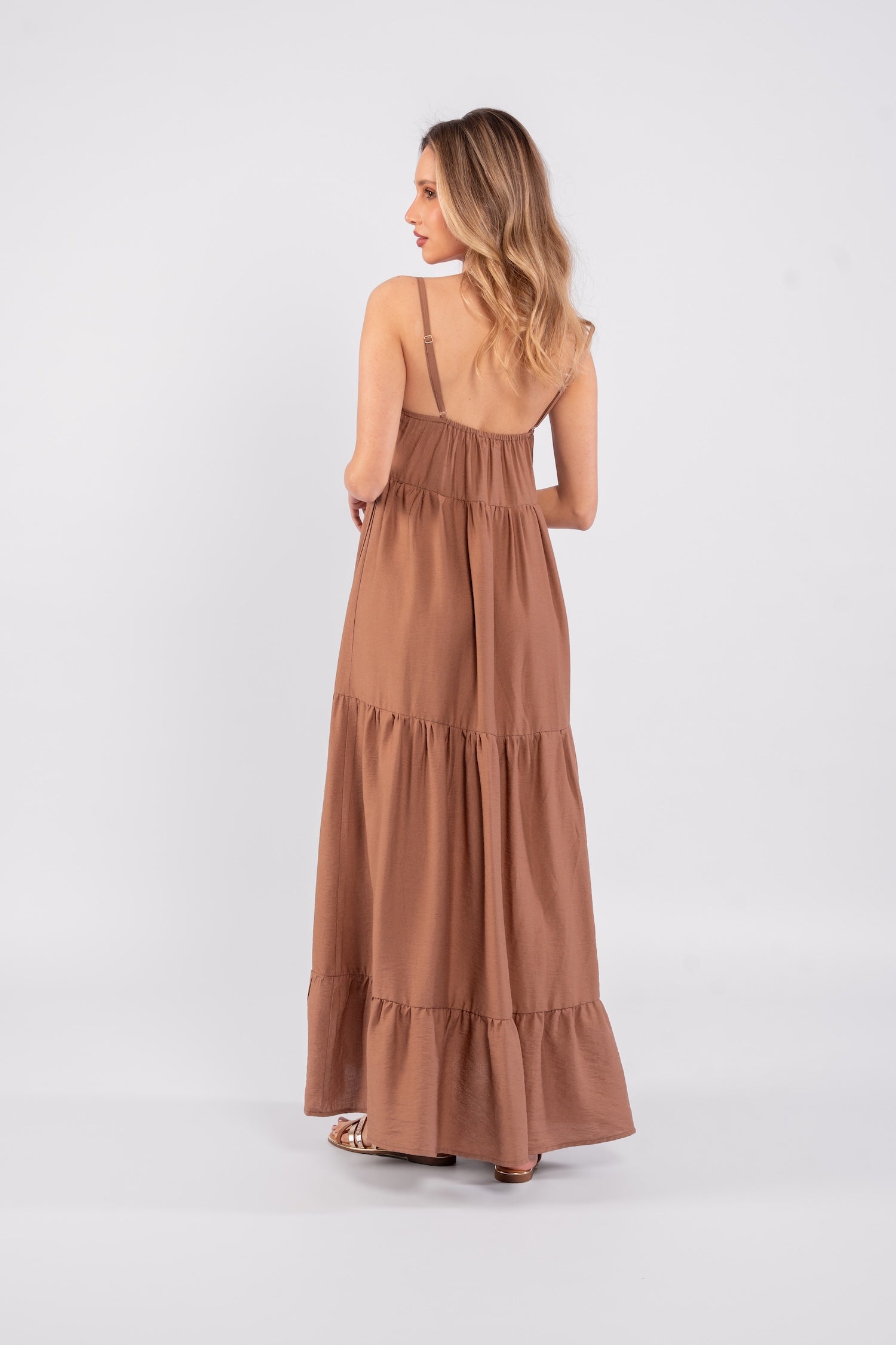 Leny Maxi Dress - Brown