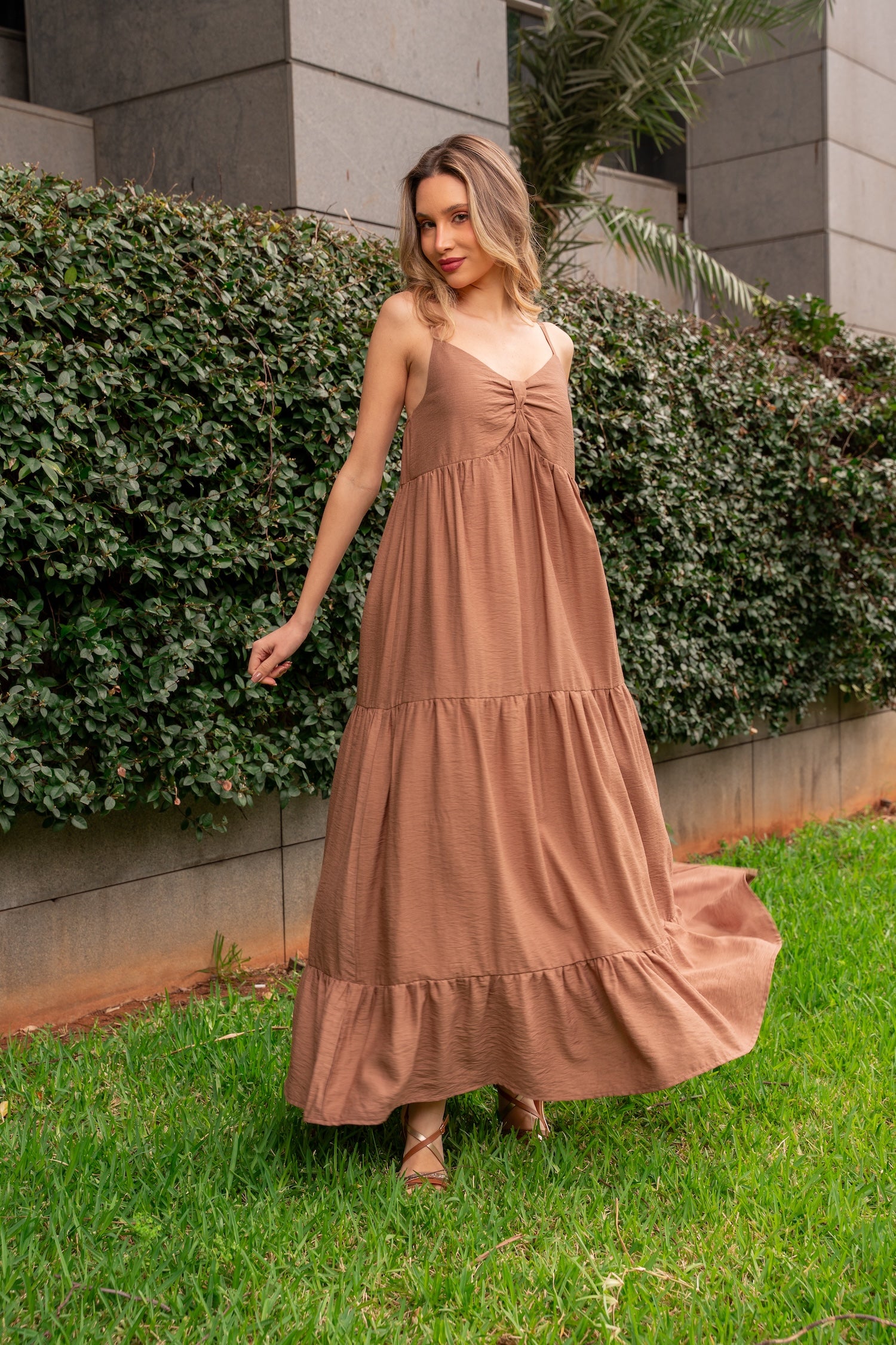 Leny Maxi Dress - Brown