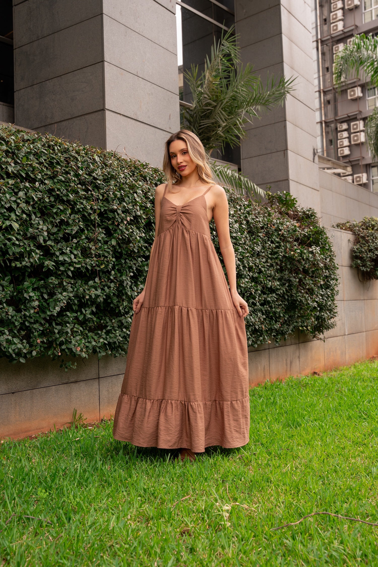 Leny Maxi Dress - Brown