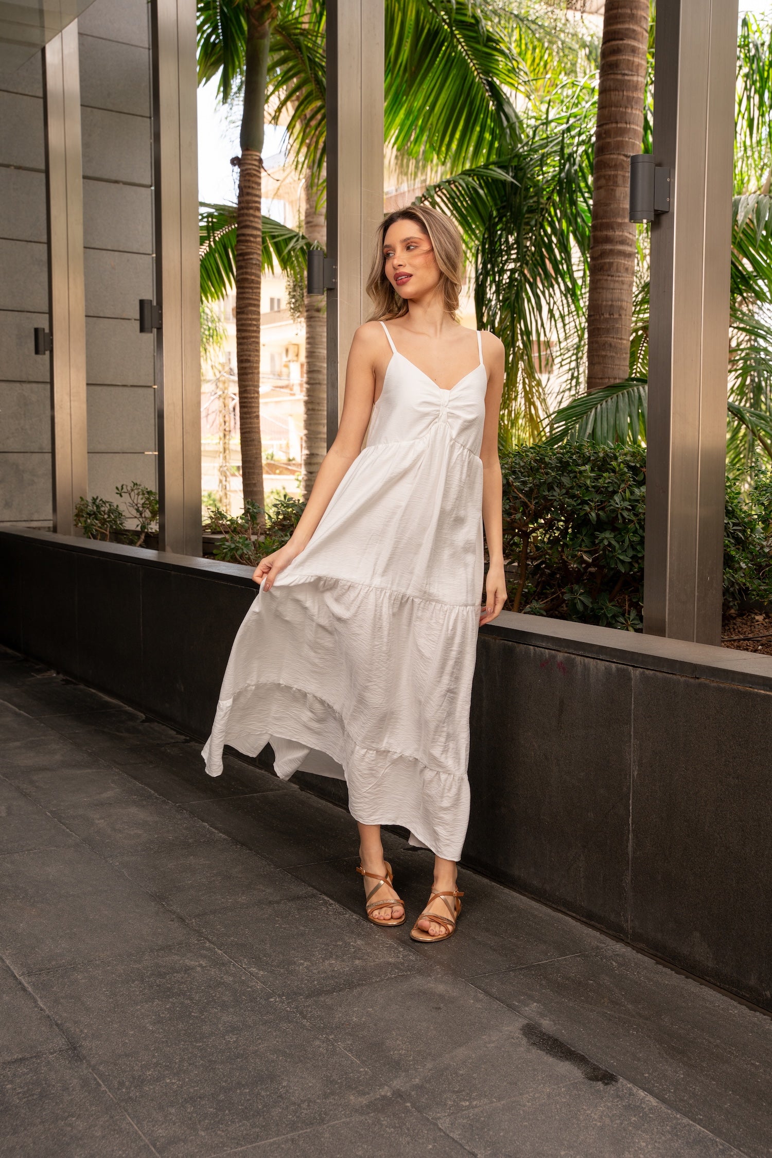 Leny Maxi Dress - White