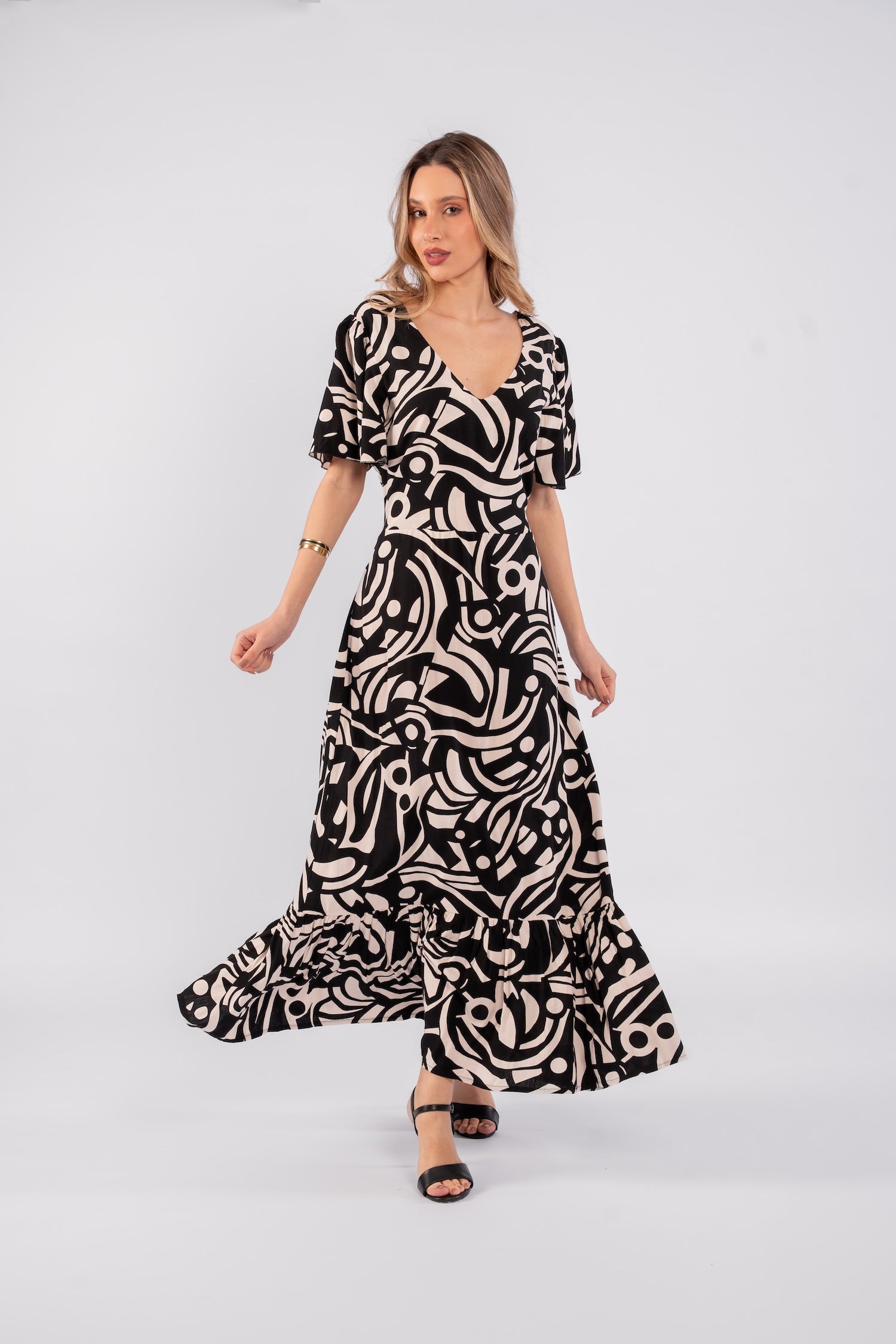 Linda Printed Dress