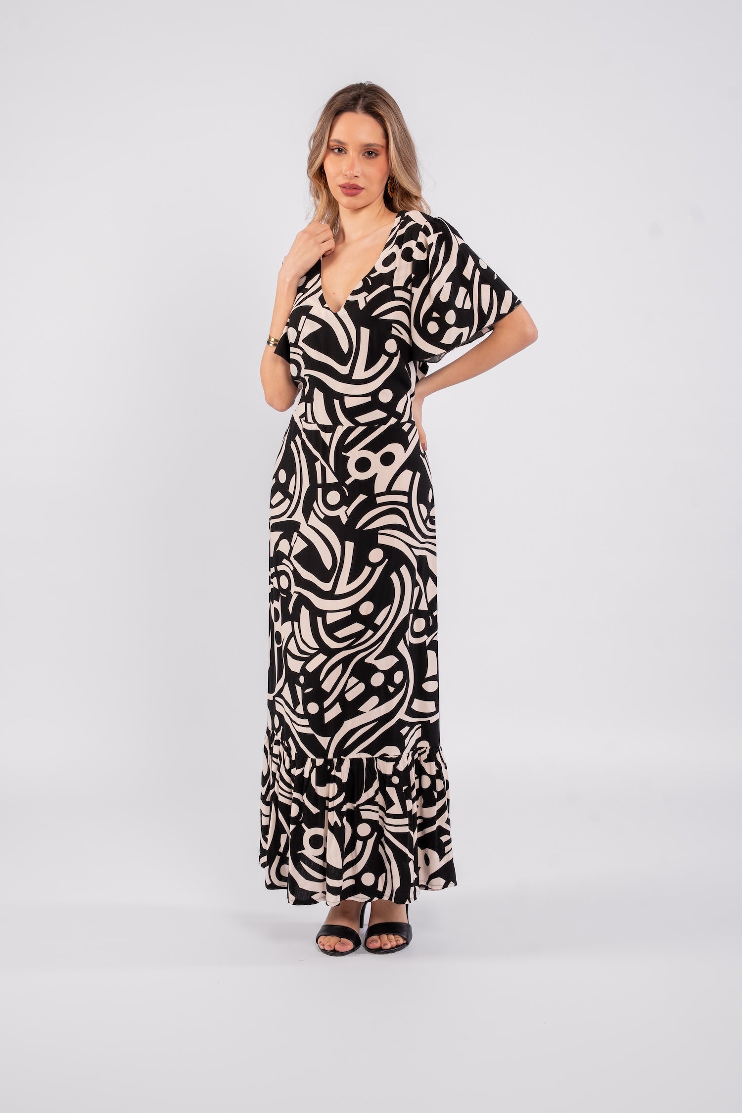 Linda Printed Dress
