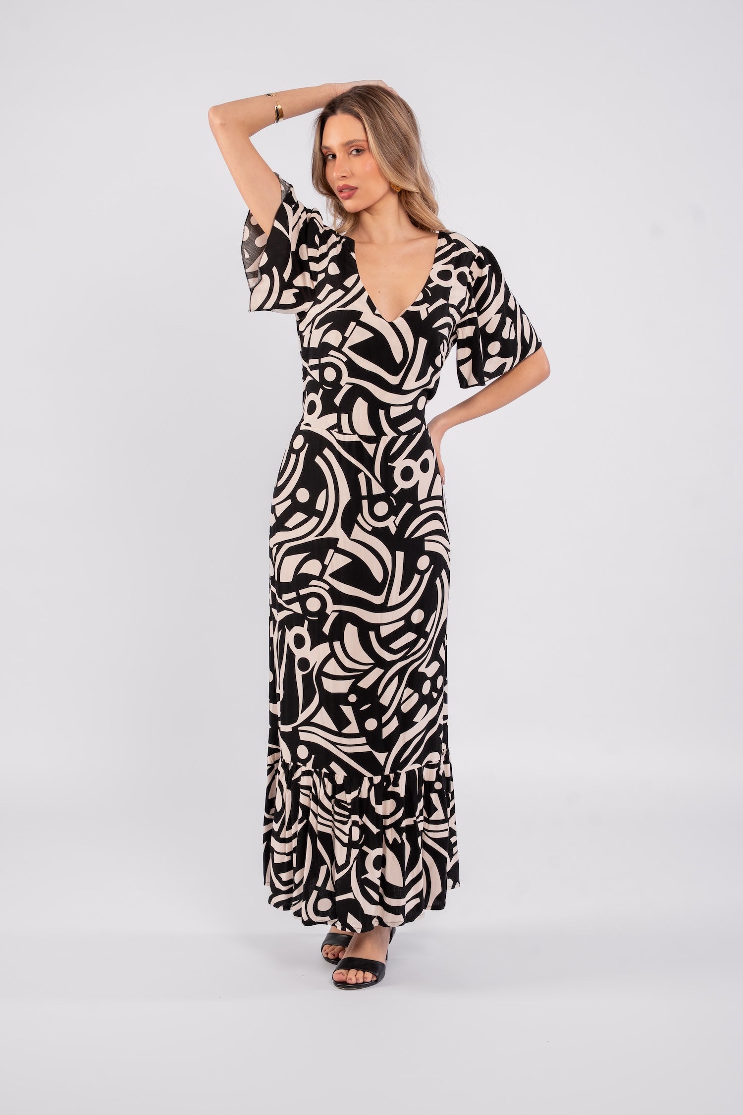 Linda Printed Dress