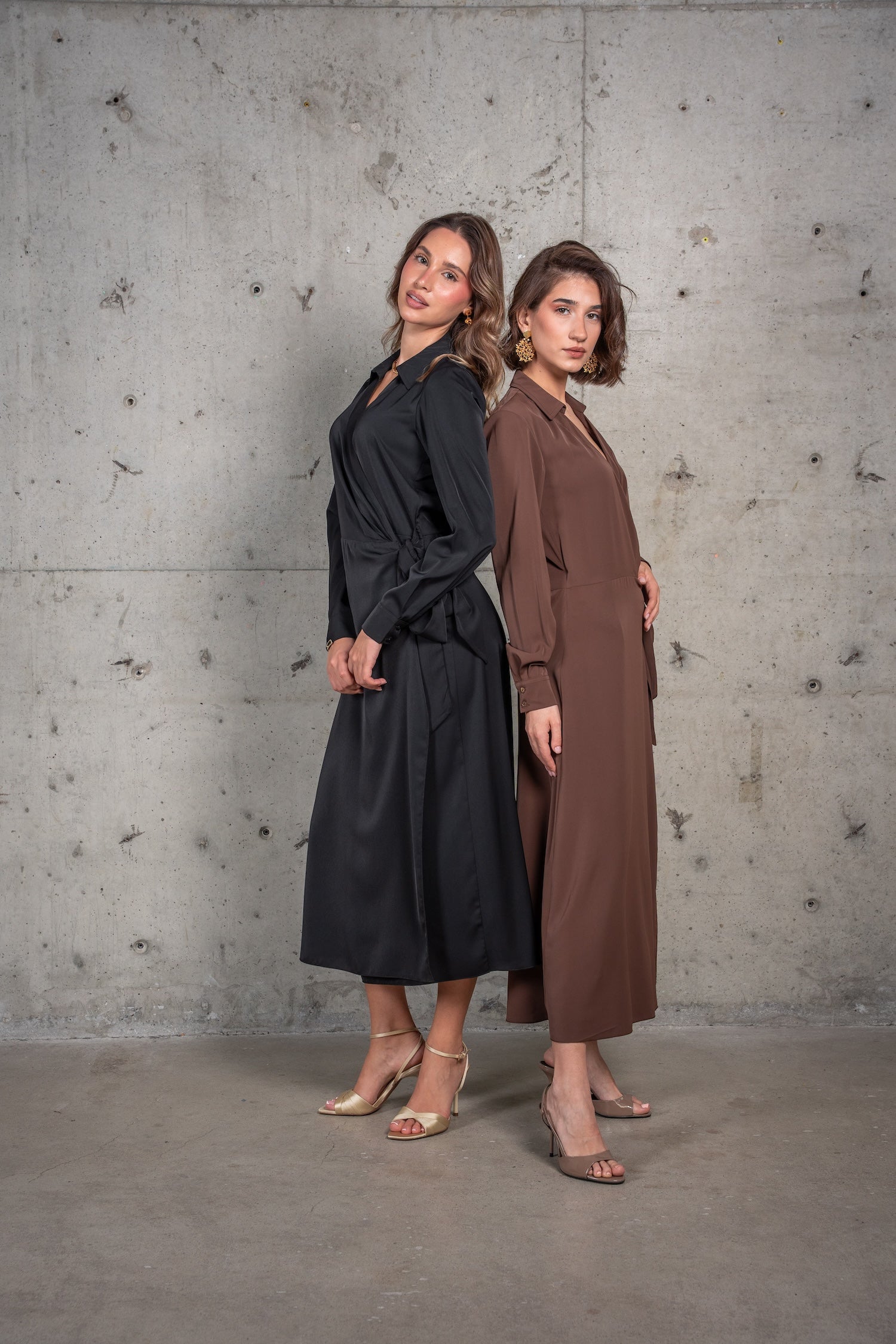 Solana Wrap Dress - Black