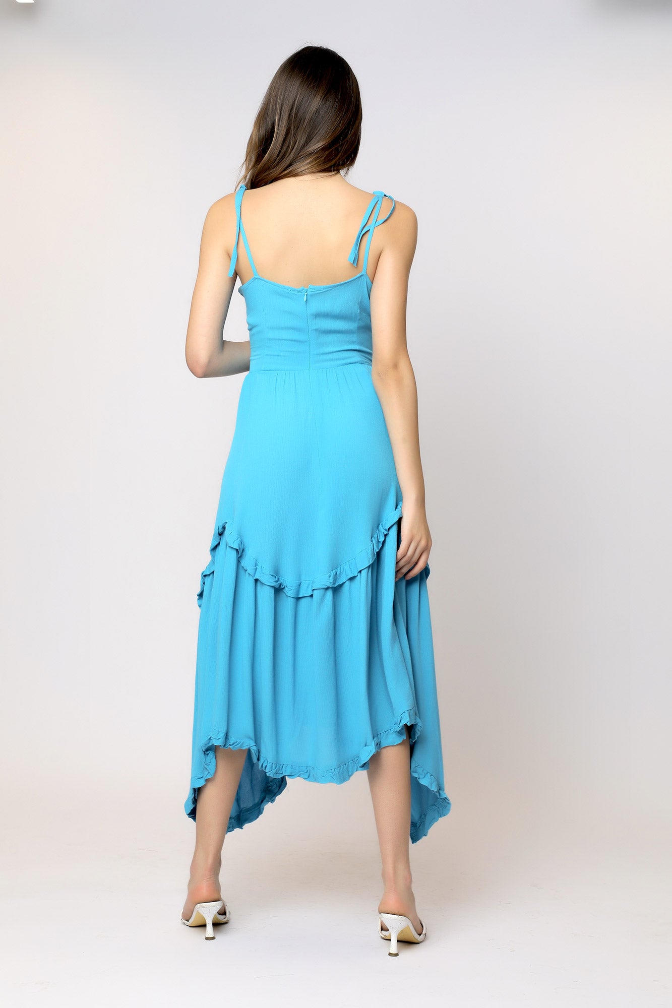 Amy Midi Dress - Turquoise