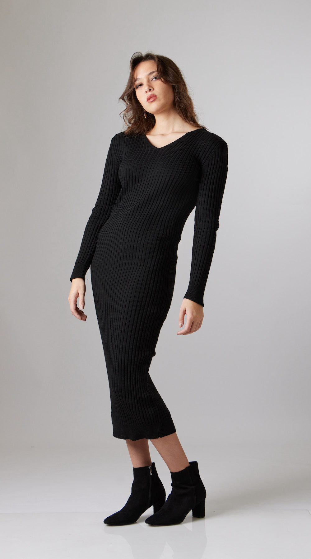 Cecilia Knit Dress - Black