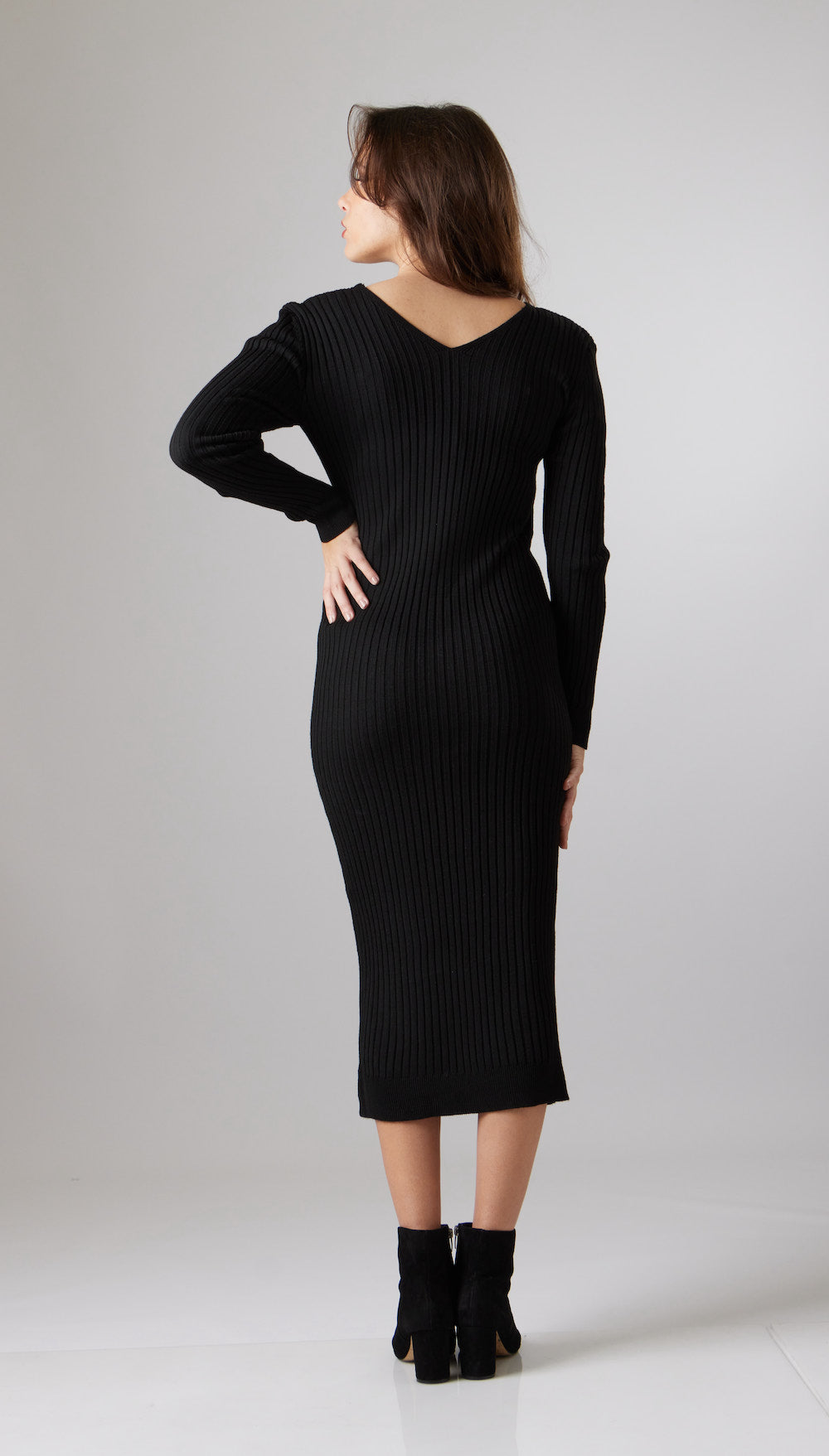 Cecilia Knit Dress - Black