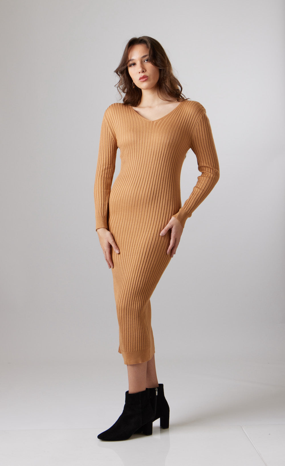 Cecilia Knit Dress - Camel