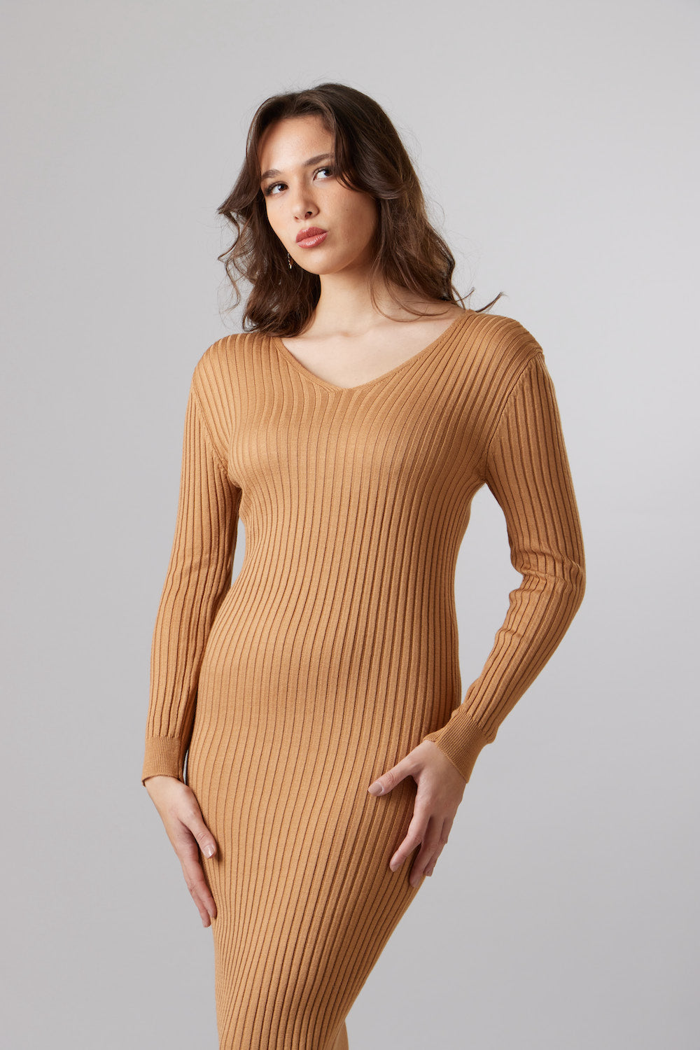 Cecilia Knit Dress - Camel