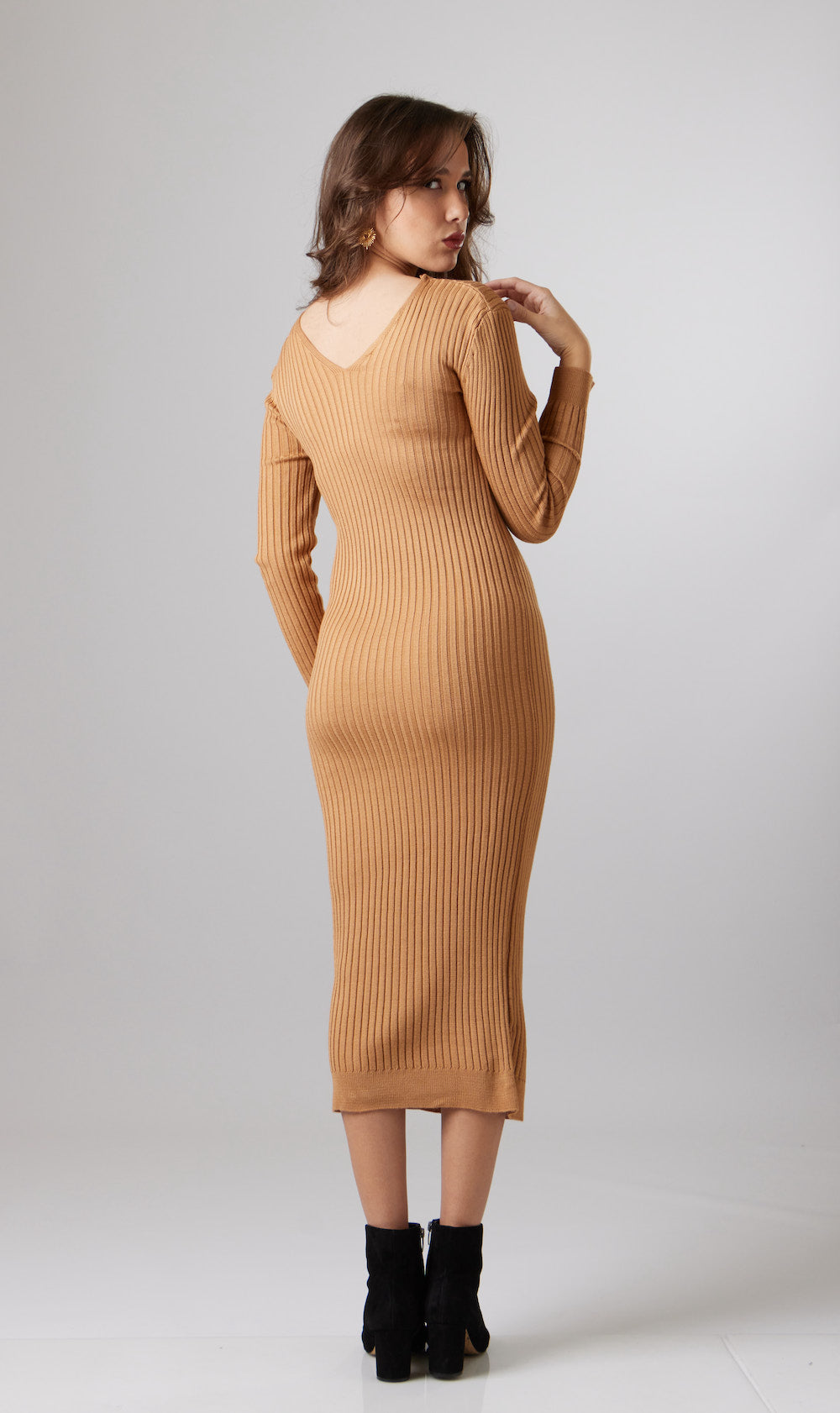 Cecilia Knit Dress - Camel