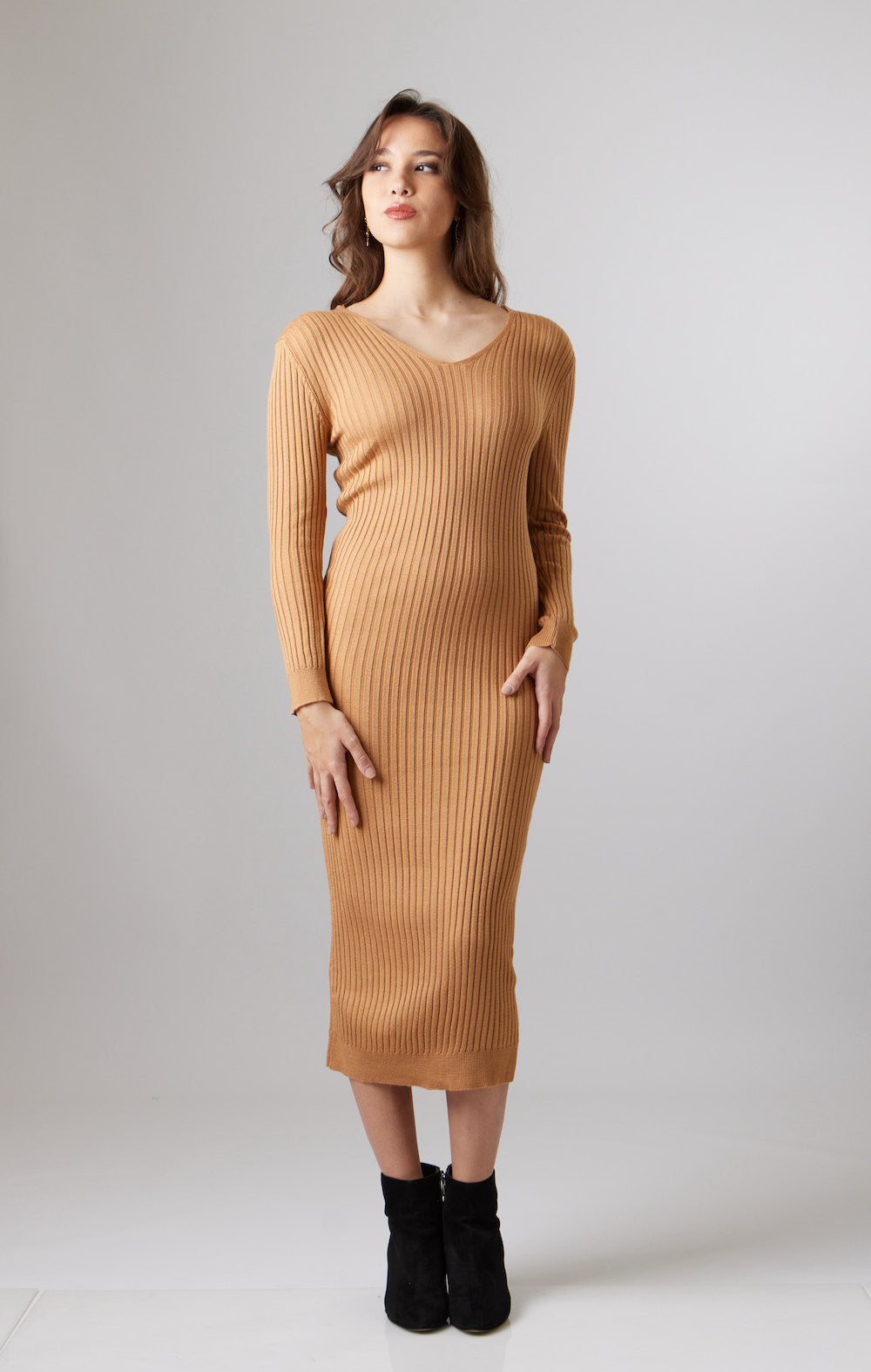 Cecilia Knit Dress - Camel