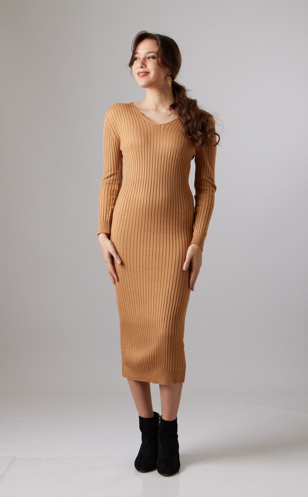 Cecilia Knit Dress - Camel