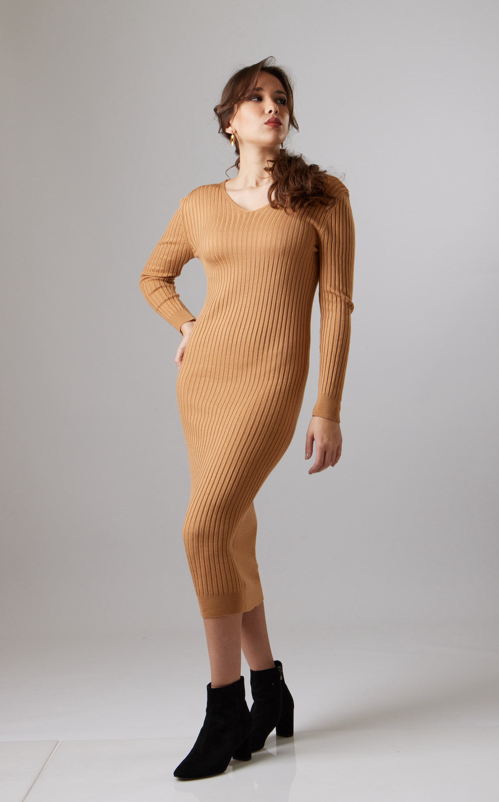 Cecilia Knit Dress - Camel