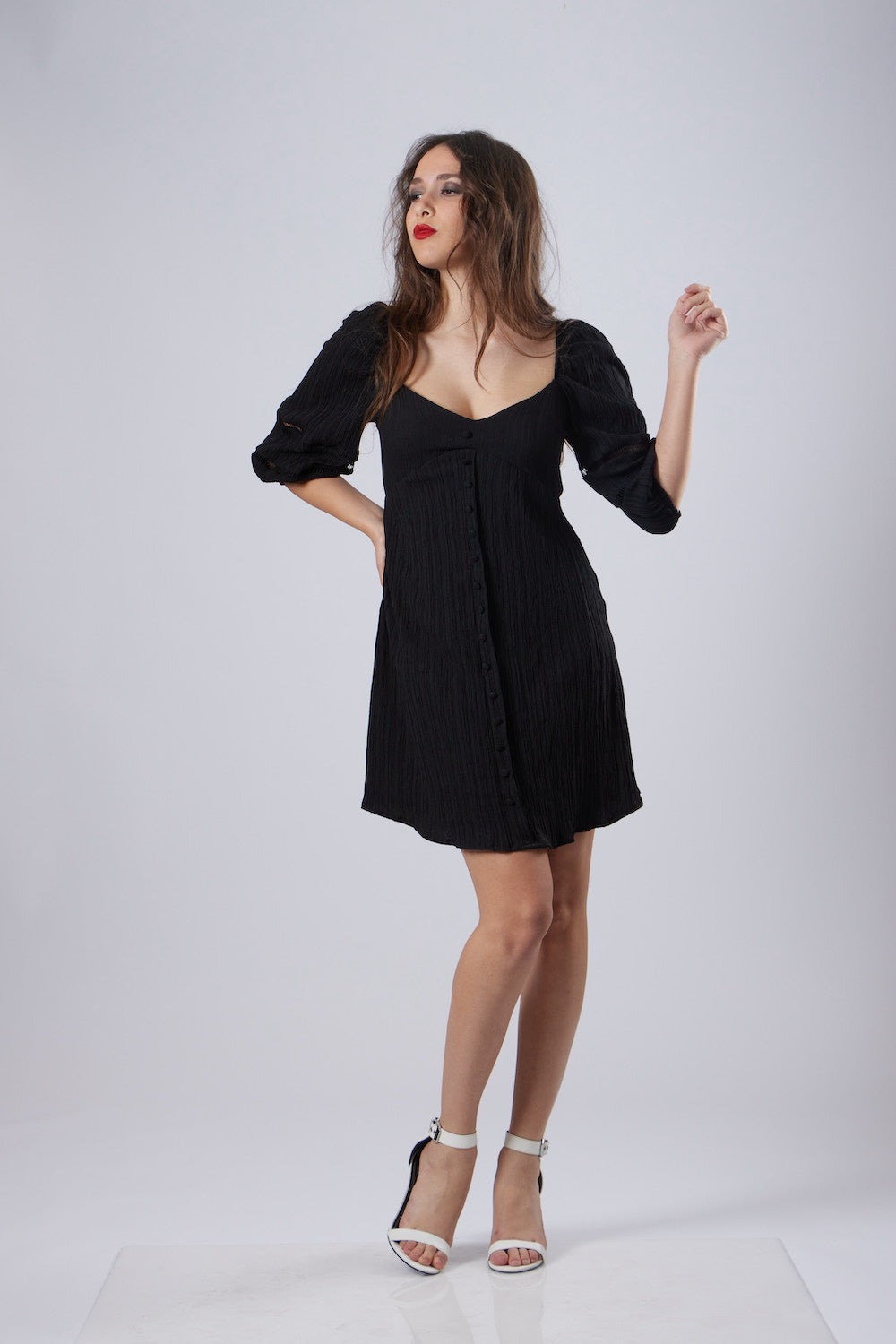 Mendy Short Dress - Black