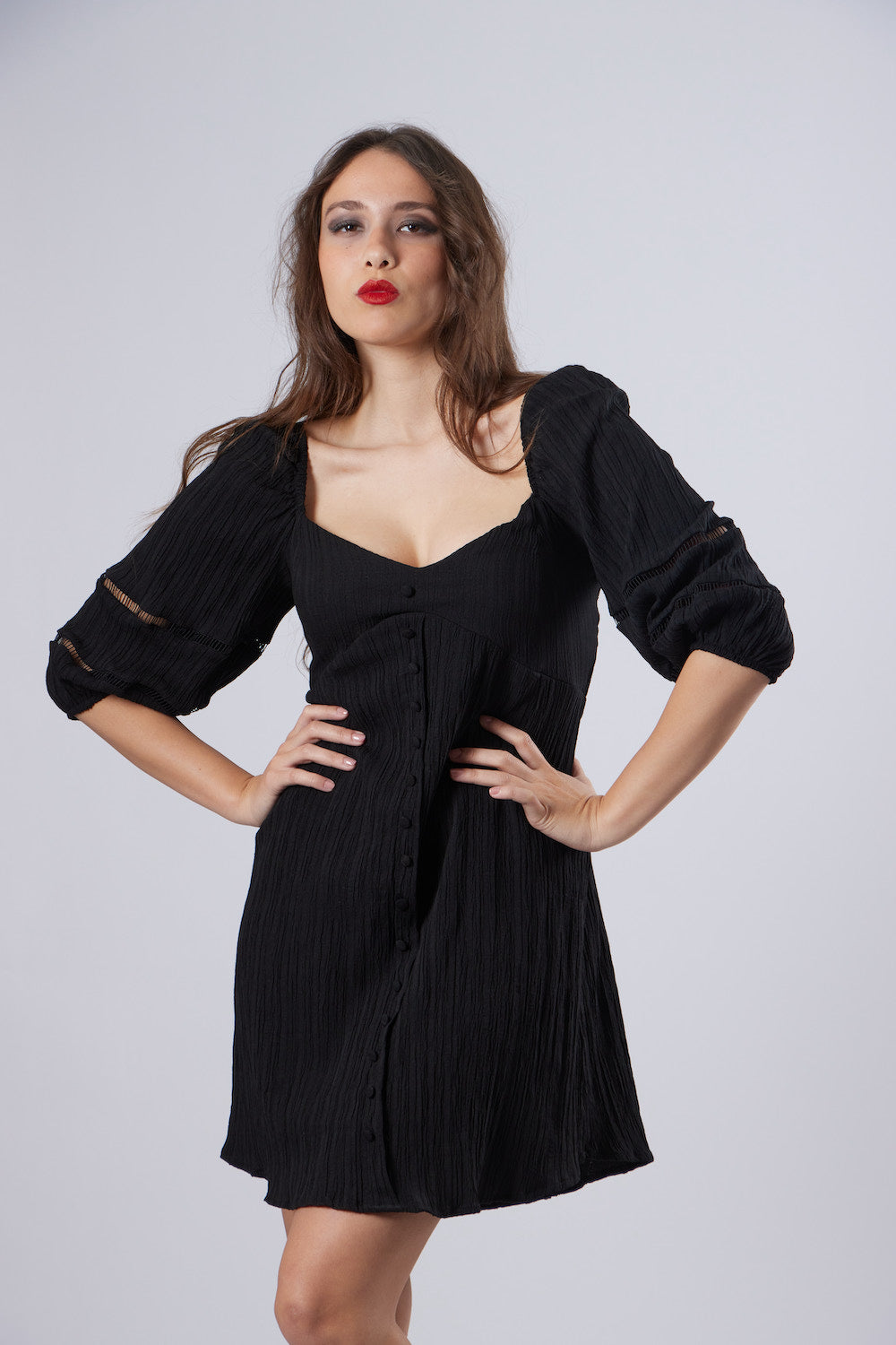 Mendy Short Dress - Black