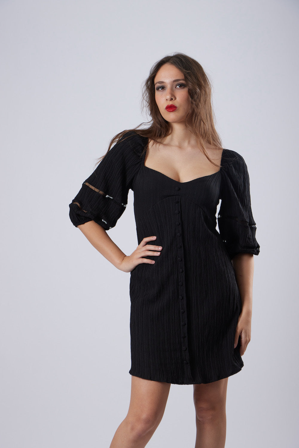 Mendy Short Dress - Black