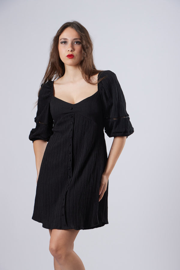 Mendy Short Dress - Black