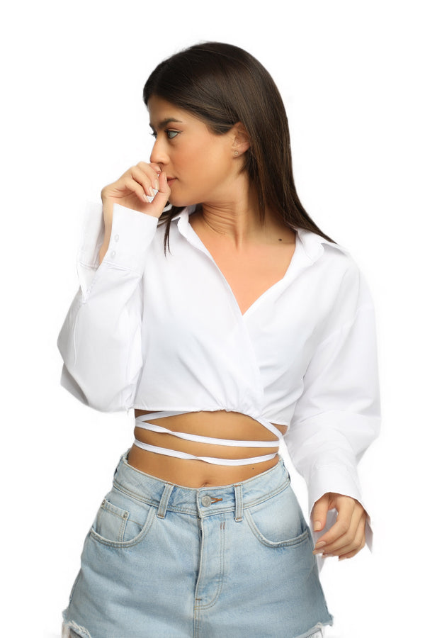 Stella Crop Top  - White