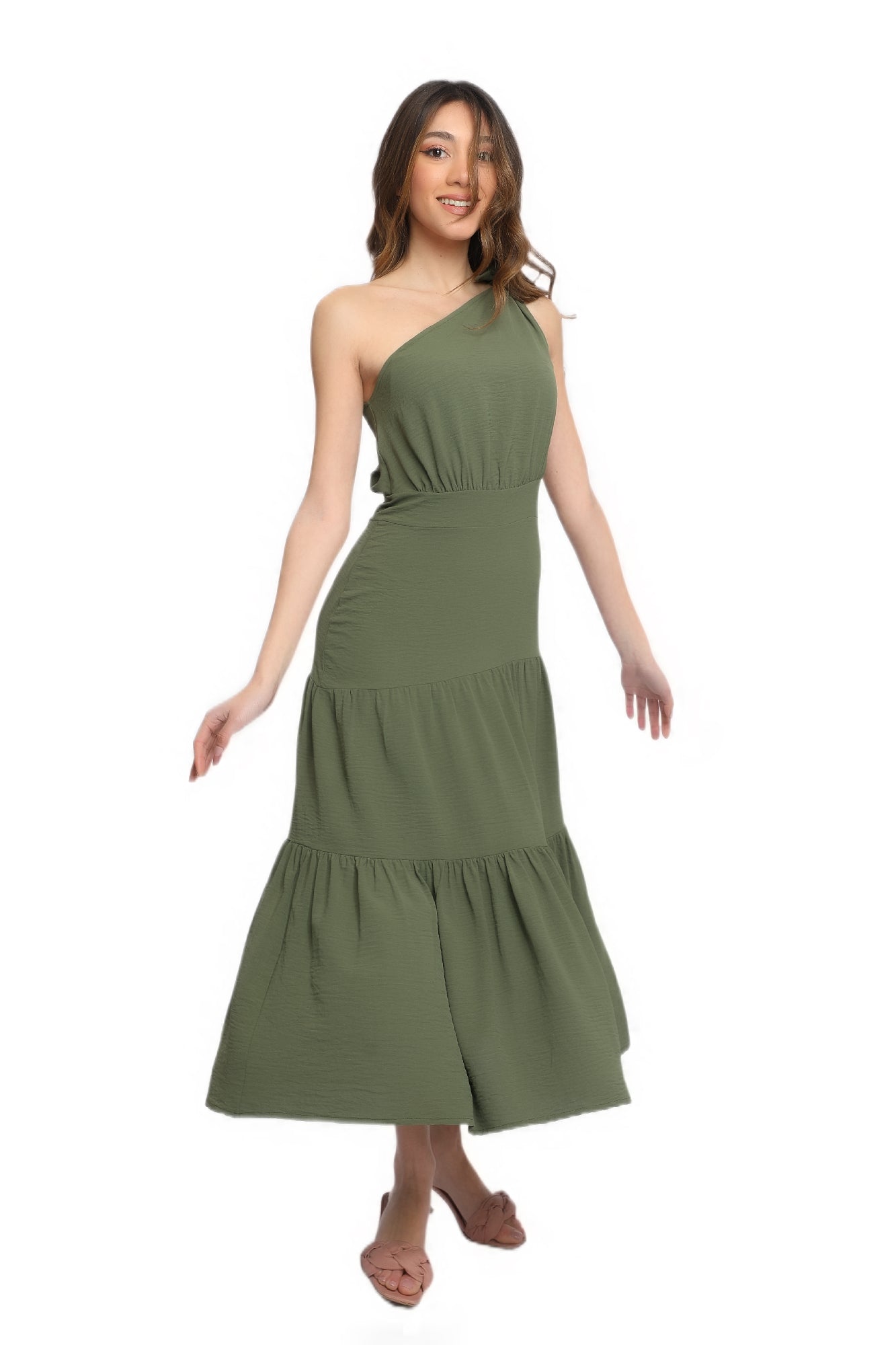 Emma Dress - Olive Green