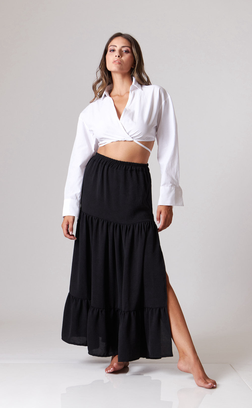 Leny Maxi Skirt - Black