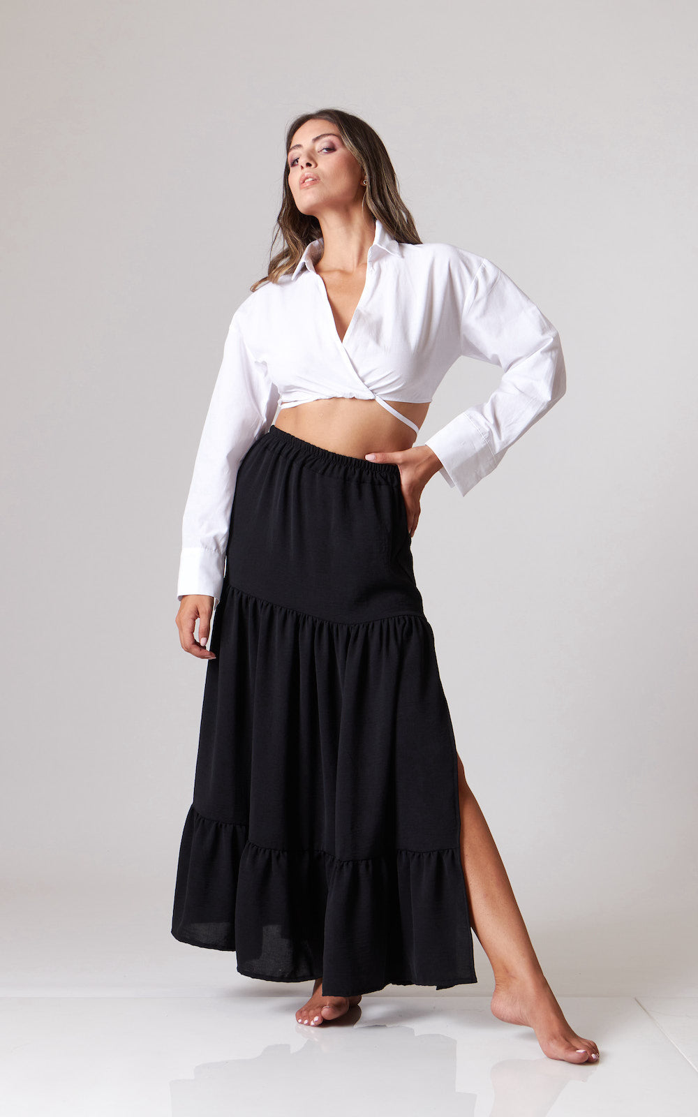 Leny Maxi Skirt - Black