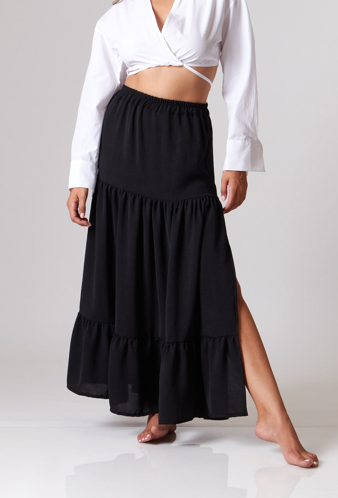 Leny Maxi Skirt - Black