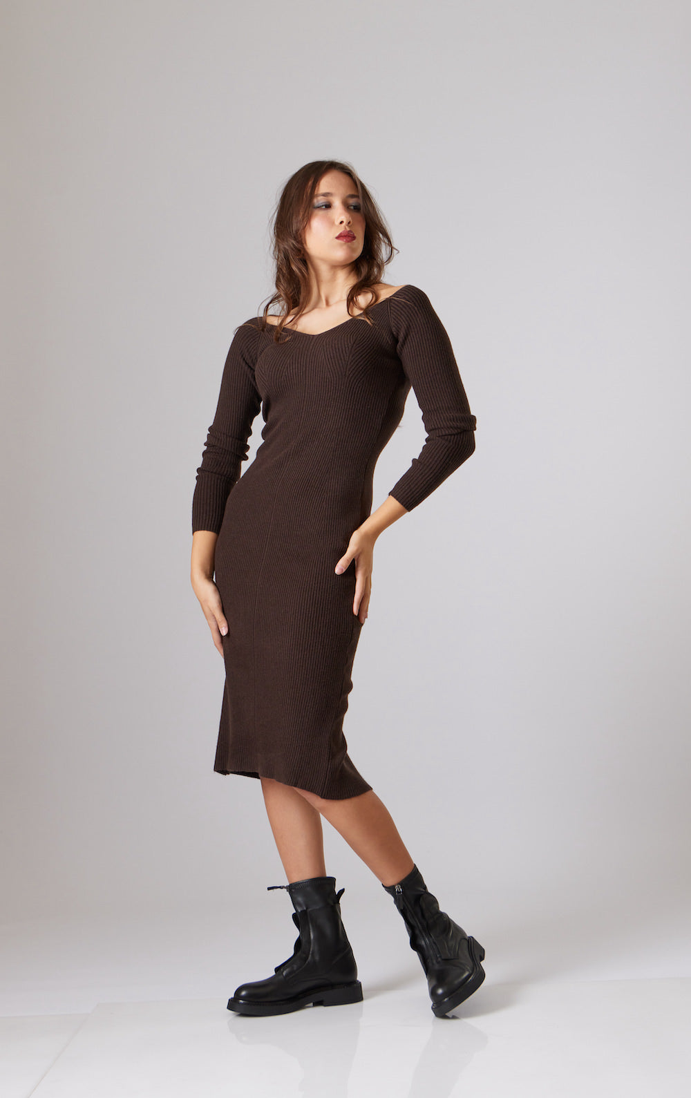 Leya V Neck Dress