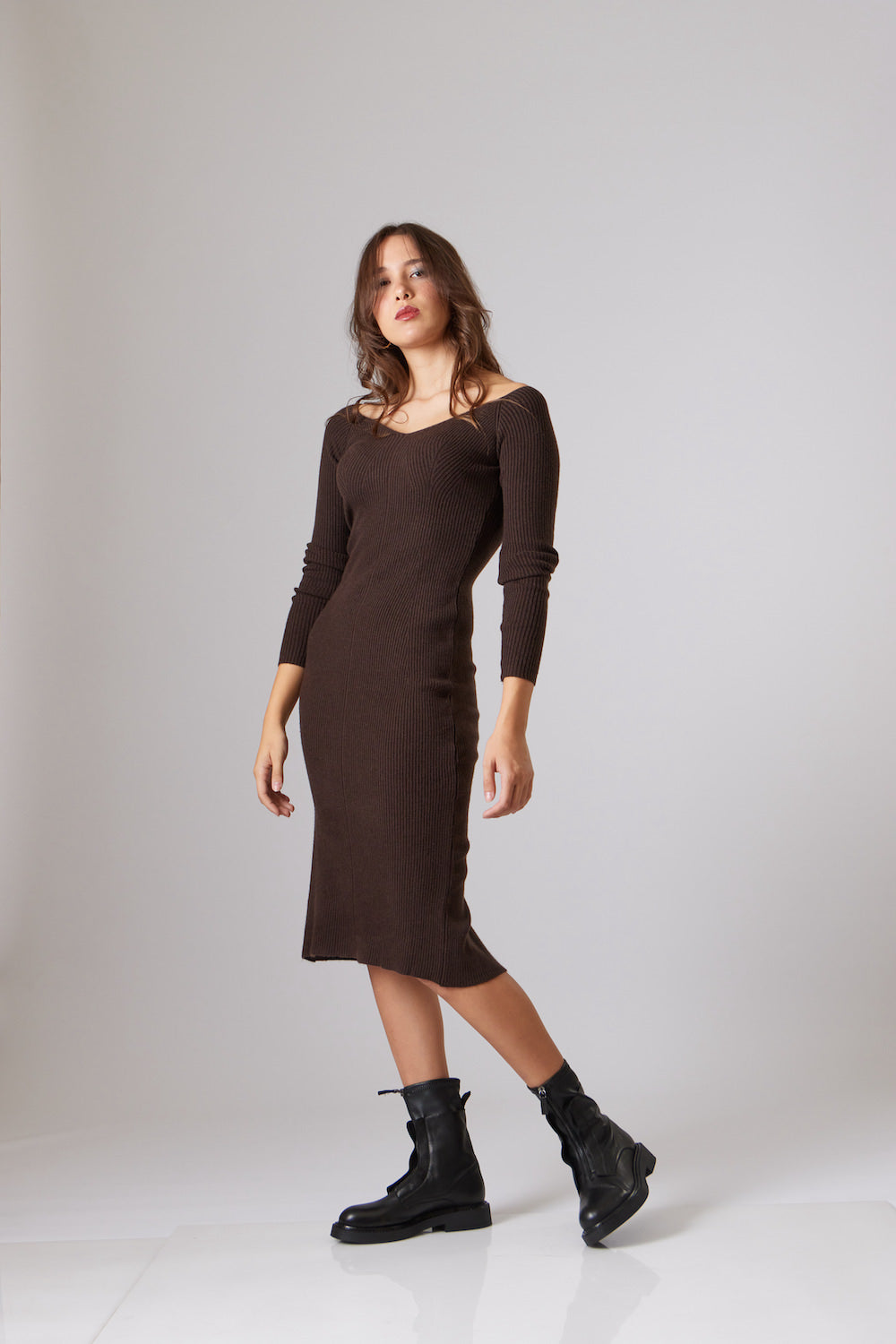 Leya V Neck Dress