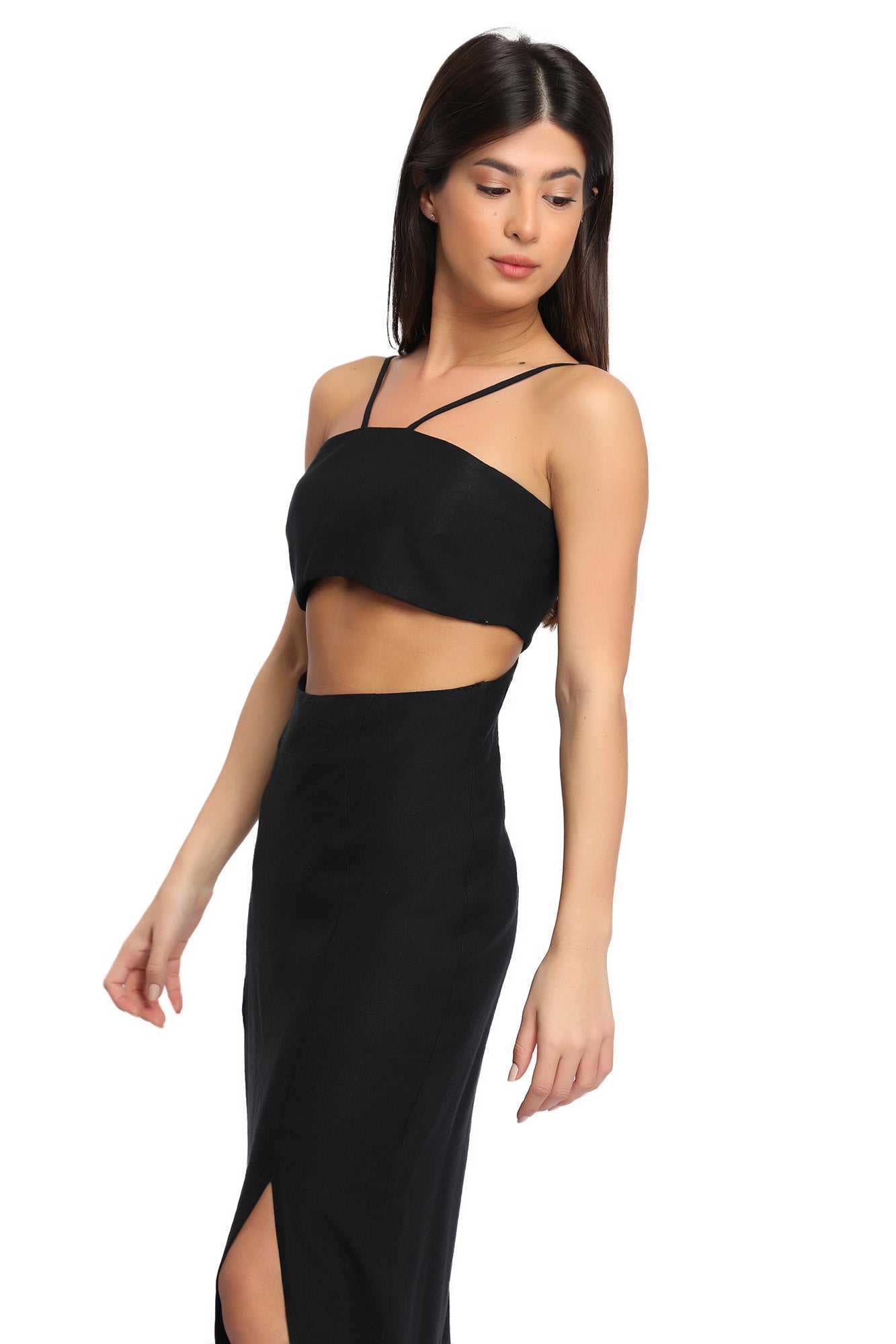 Tala Midi Dress - Black