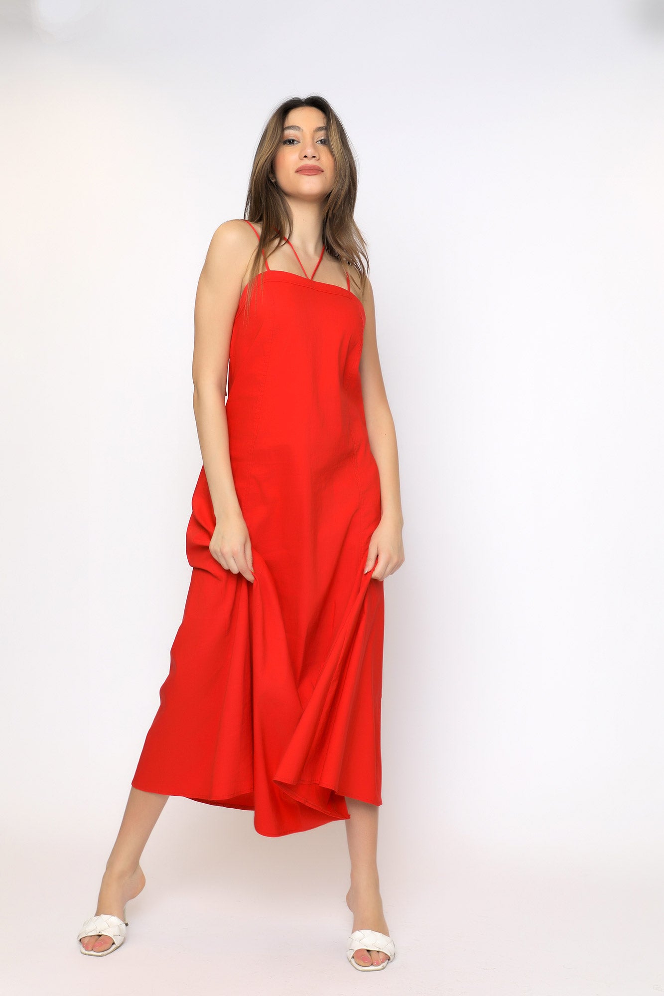 Sofia Maxi Dress - Red