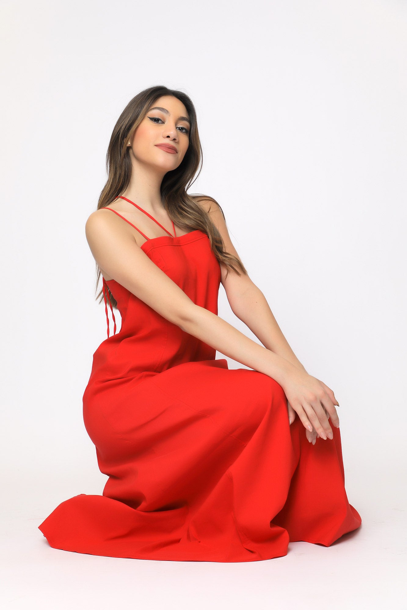 Sofia Maxi Dress - Red